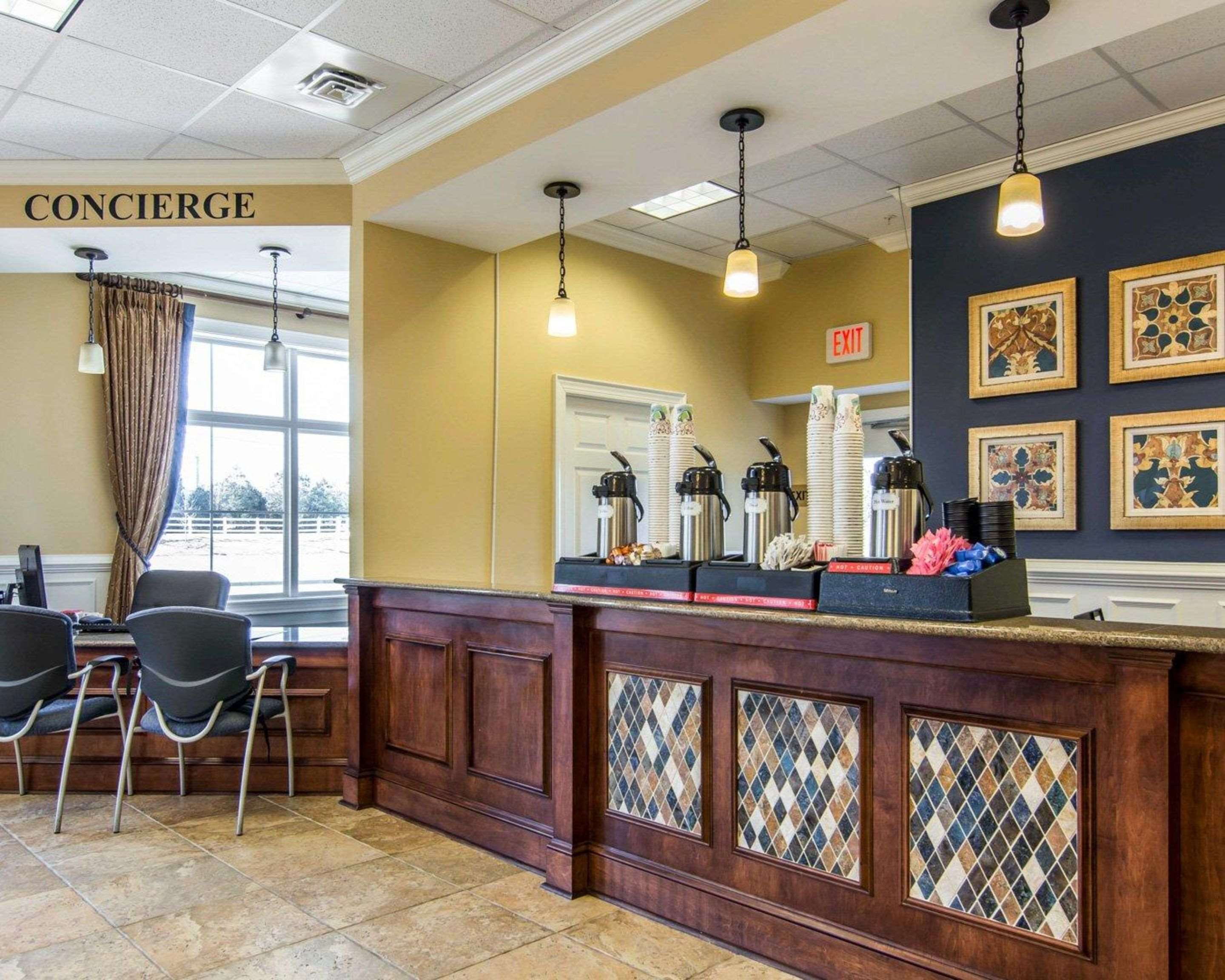 Enjoy coffee in the lobby | Bluegreen Parkside Williamsburg Ascend Resort Collection