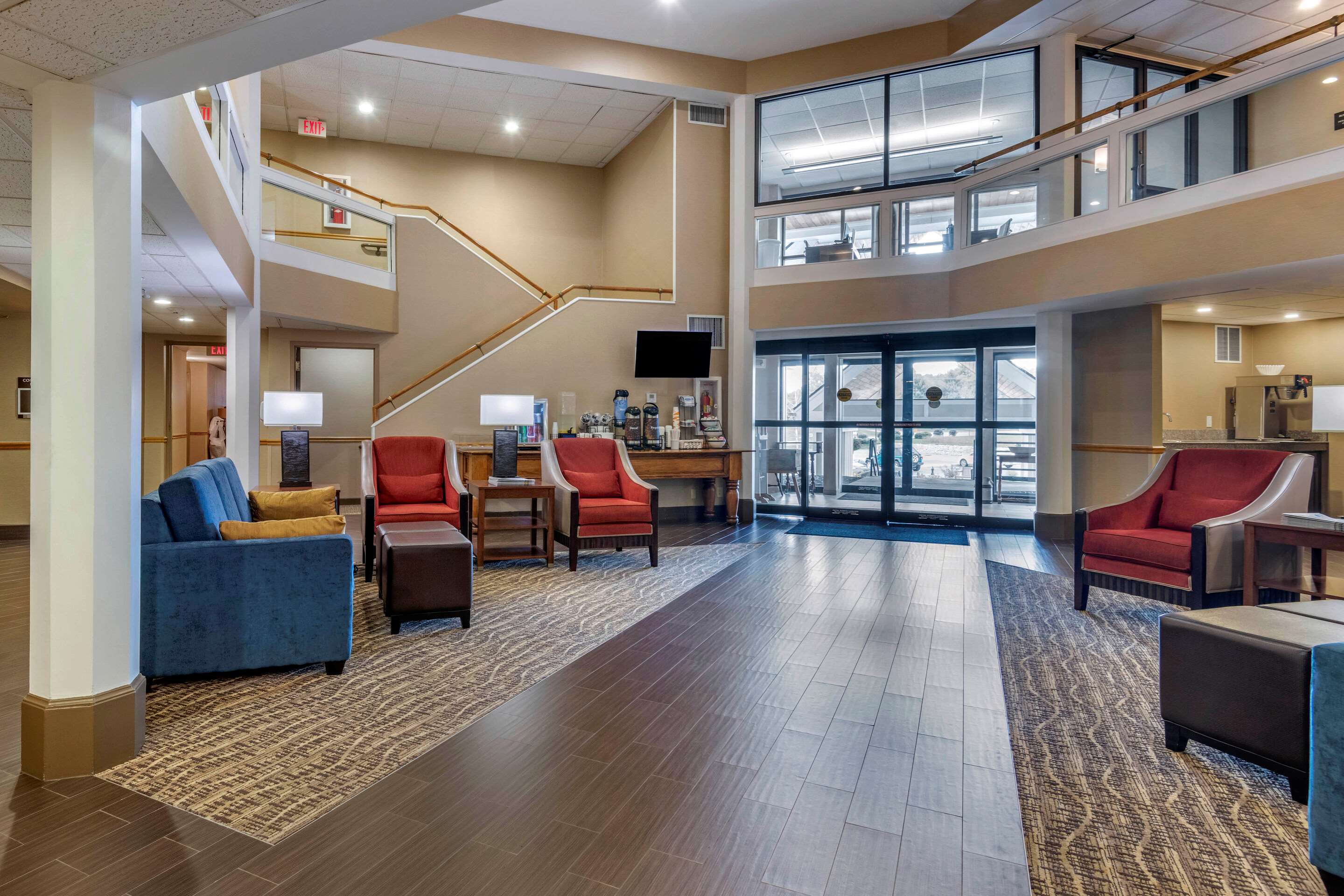 Spacious lobby
