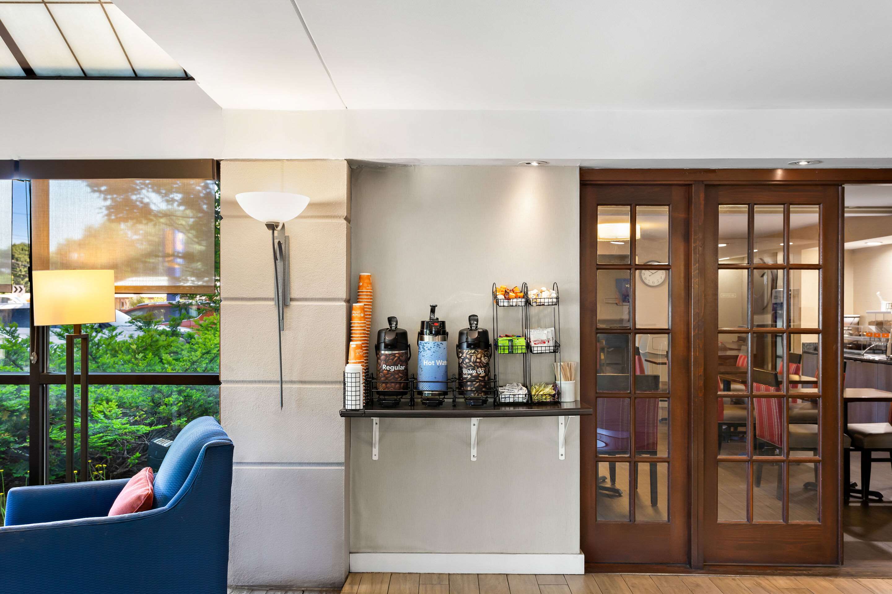 Coffee Station in the Lobby