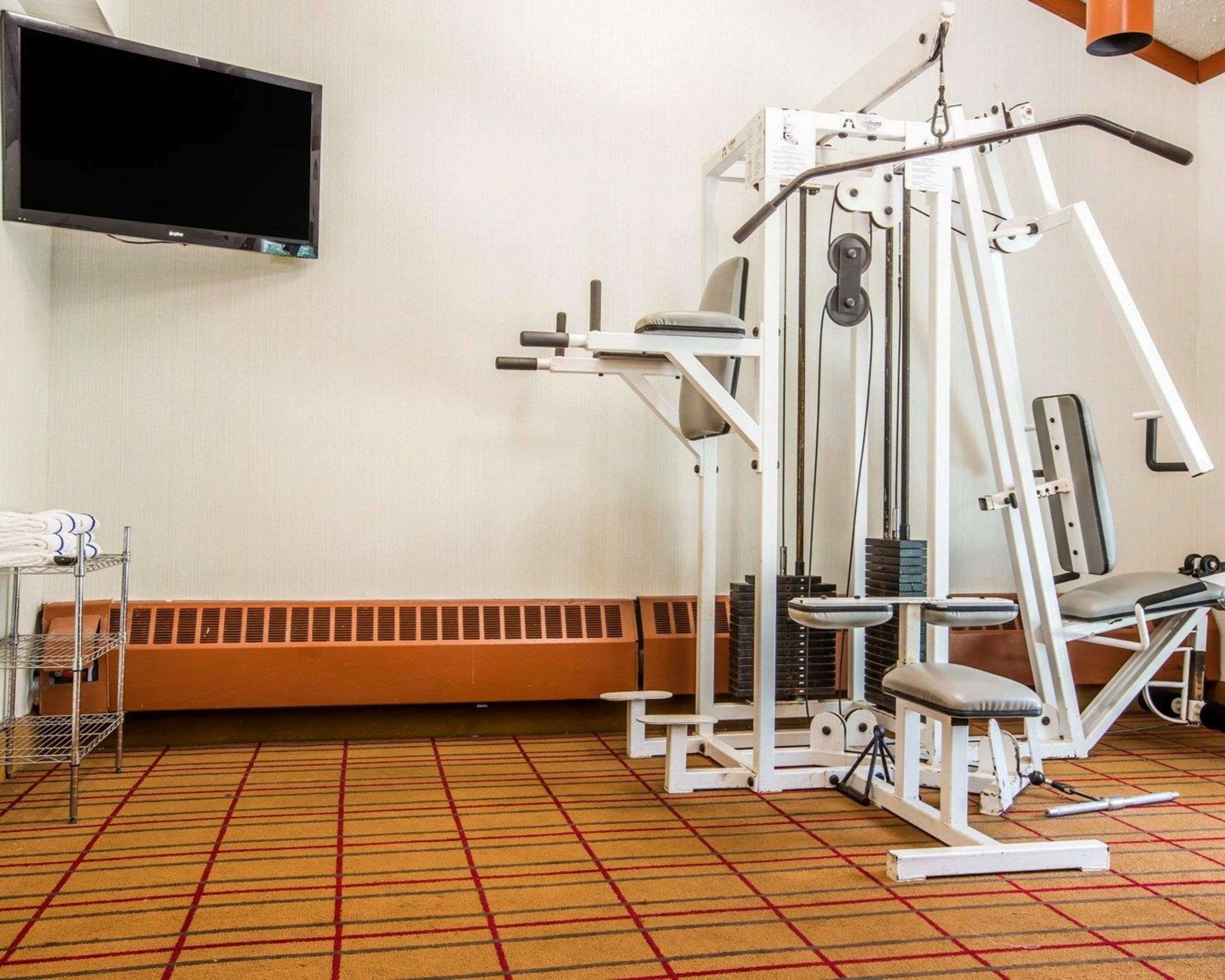 Fitness center with television | Quality Inn & Conference Center