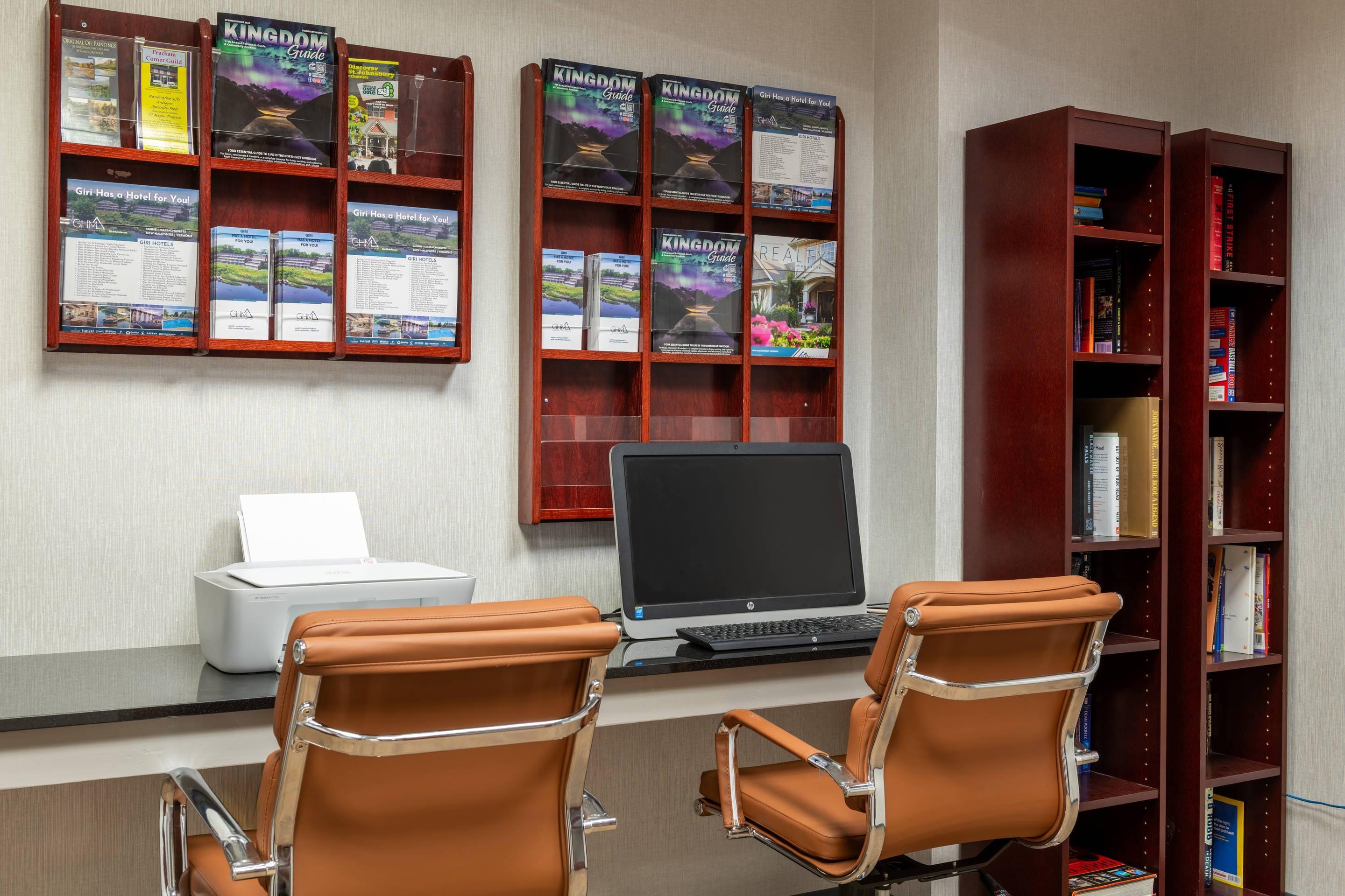 Business center | Comfort Inn & Suites Near Burke Mountain