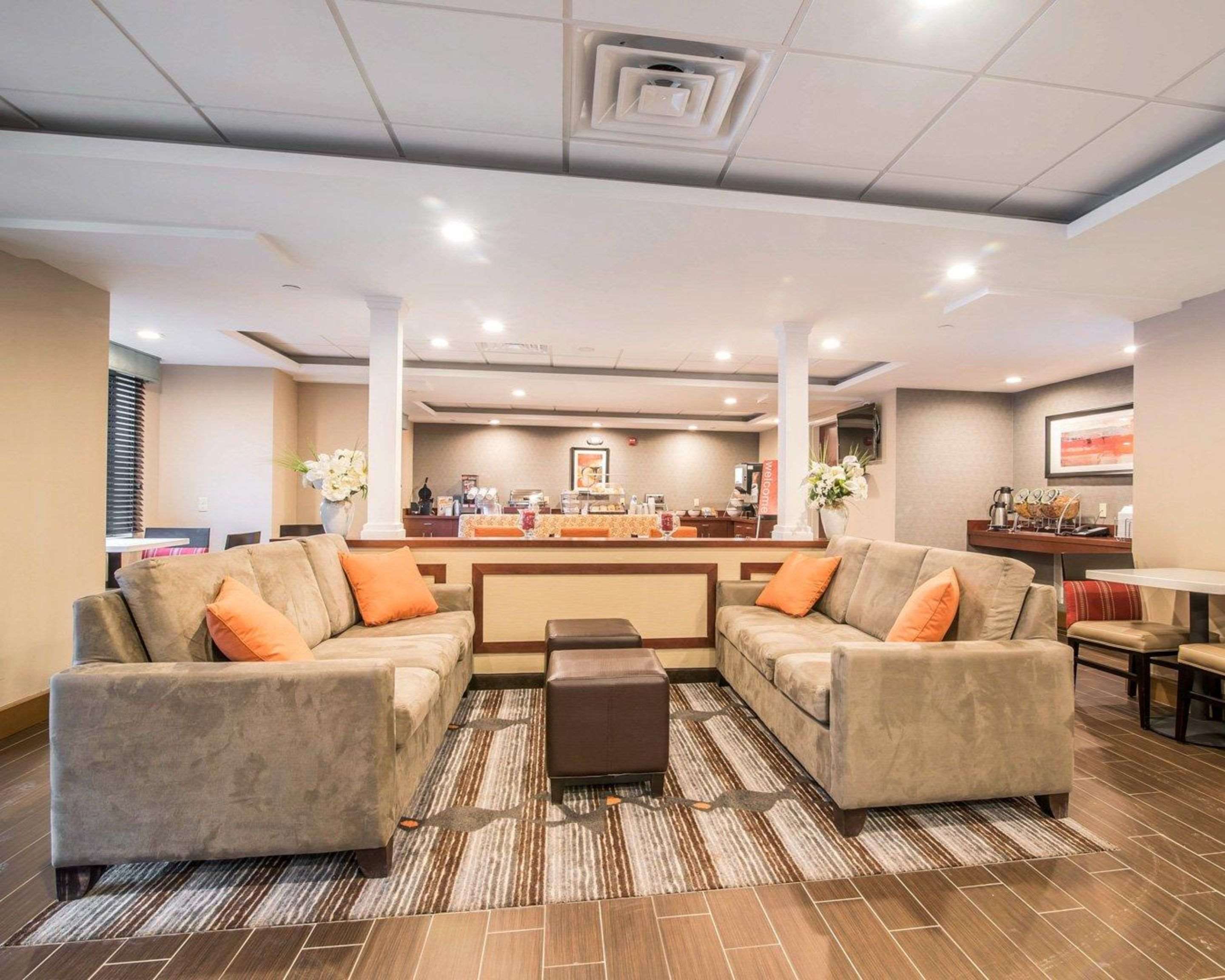 Spacious lobby with sitting area | Comfort Inn & Suites Brattleboro I-91