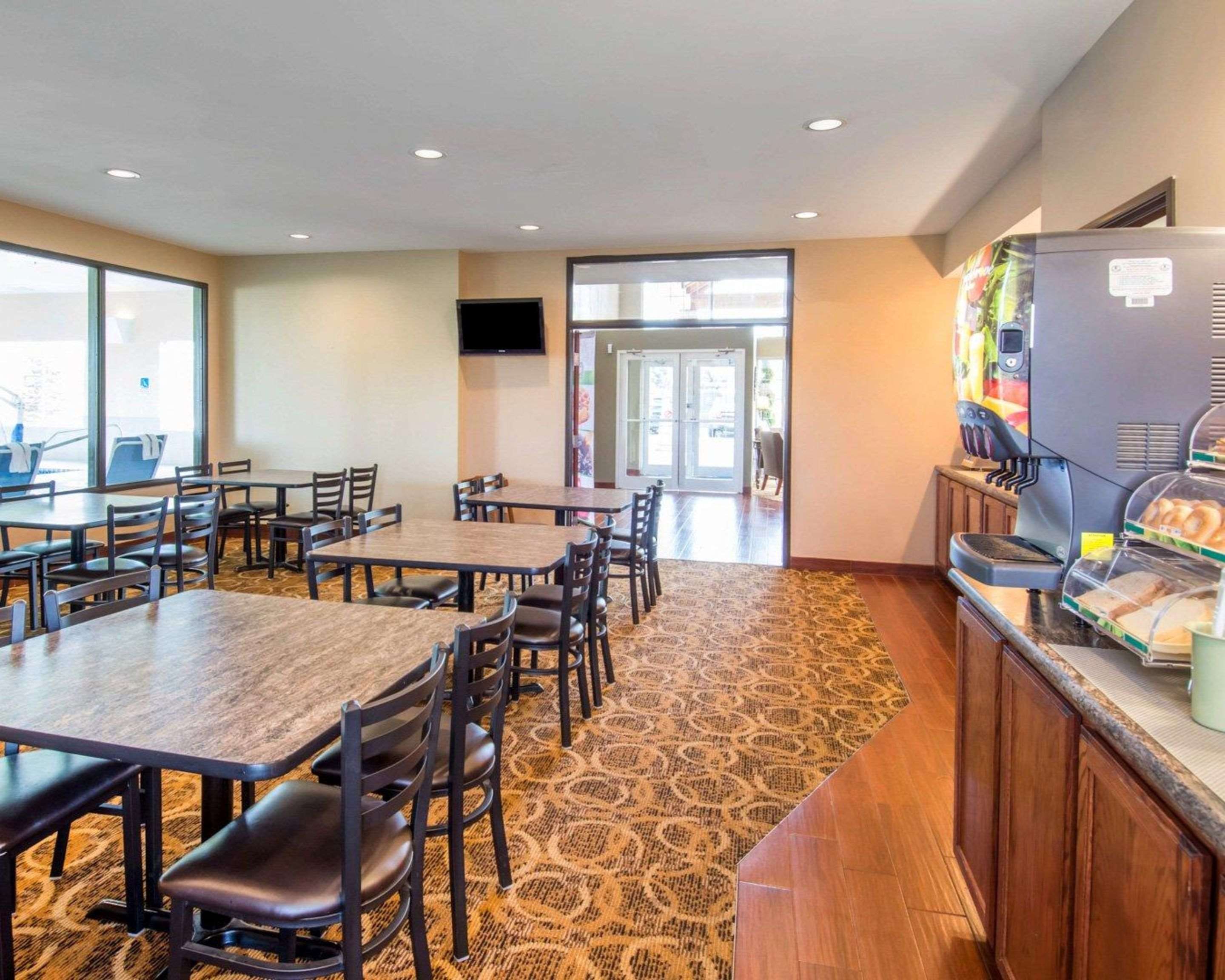 Enjoy breakfast in this seating area