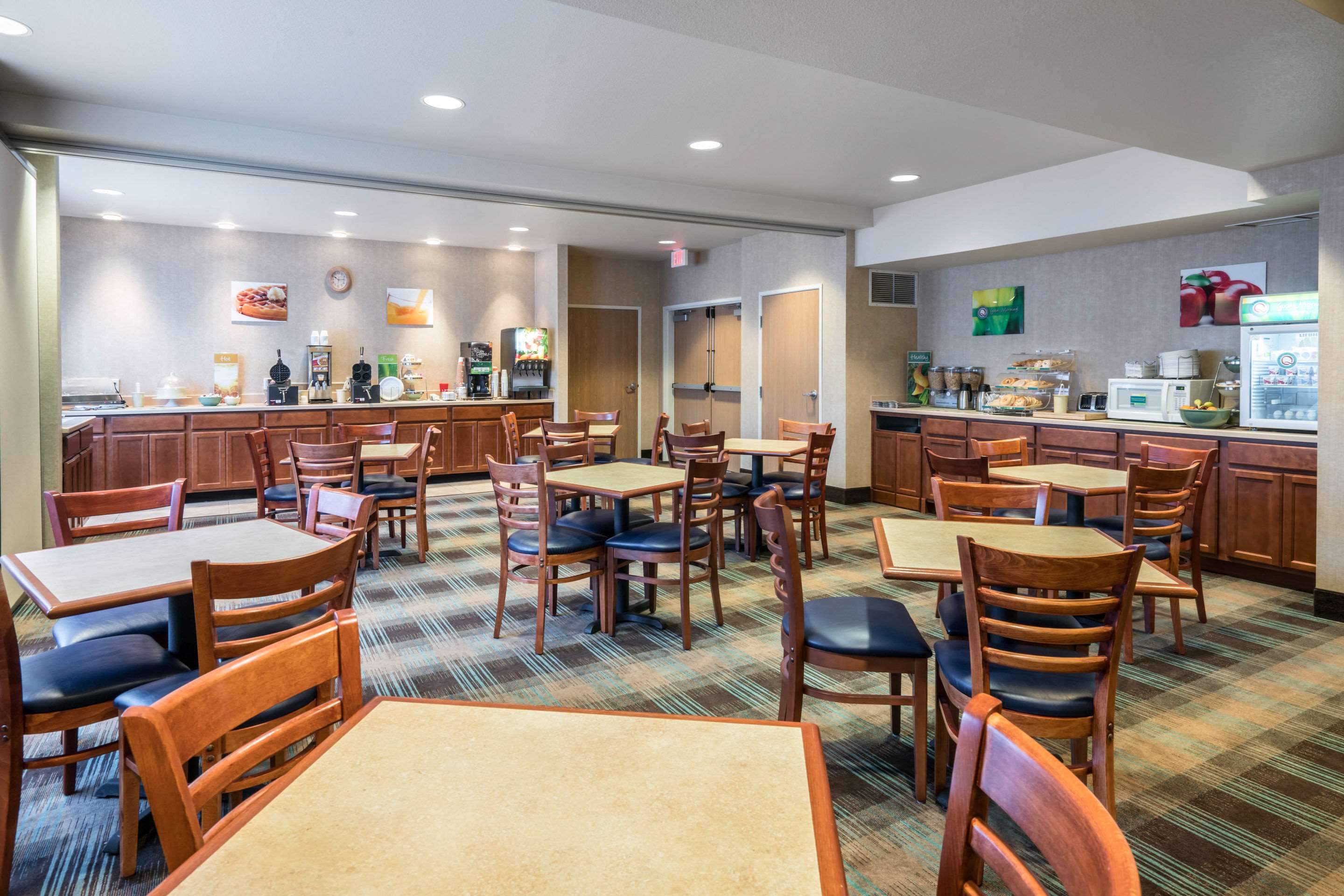 Spacious breakfast area