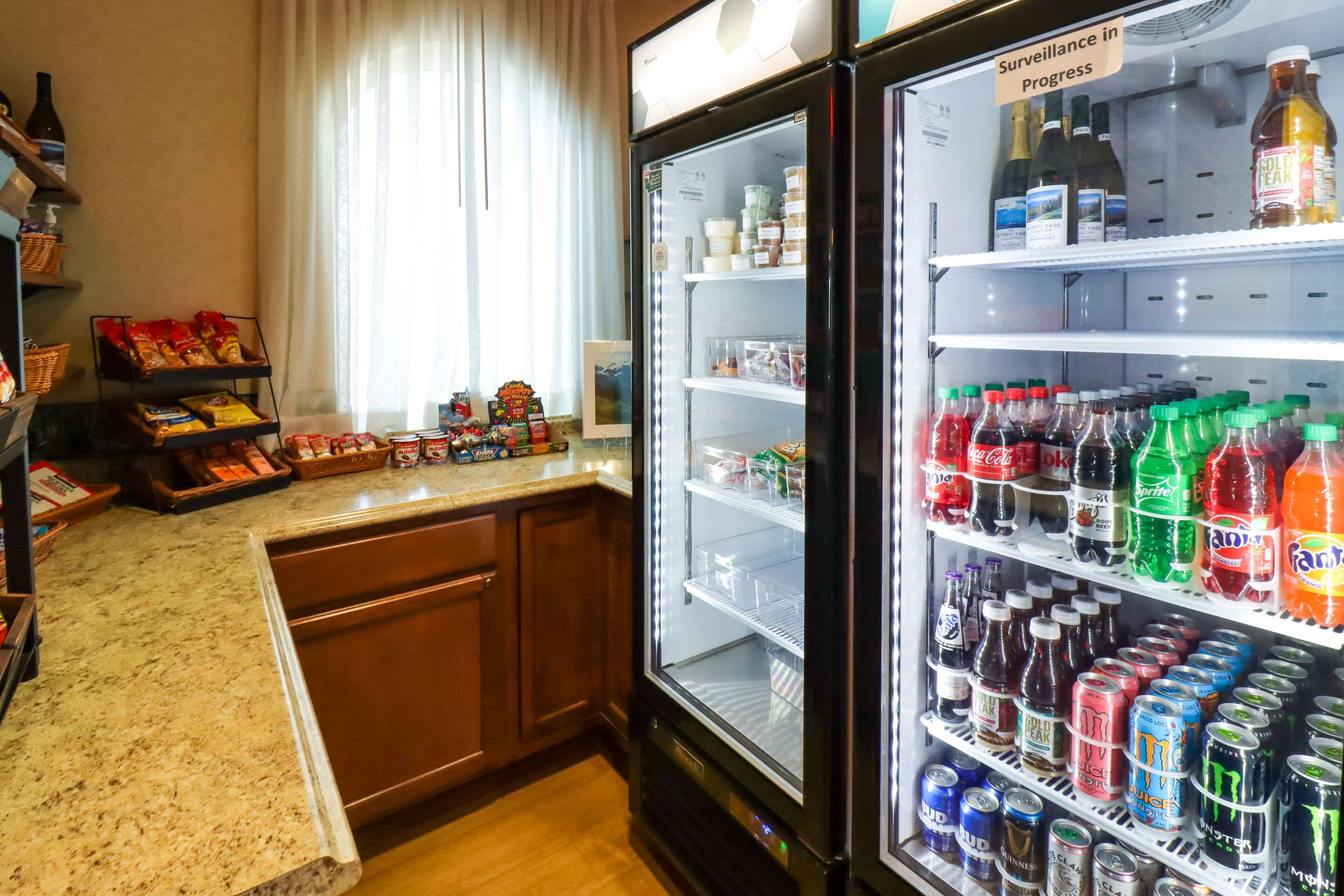 Hotel vending area