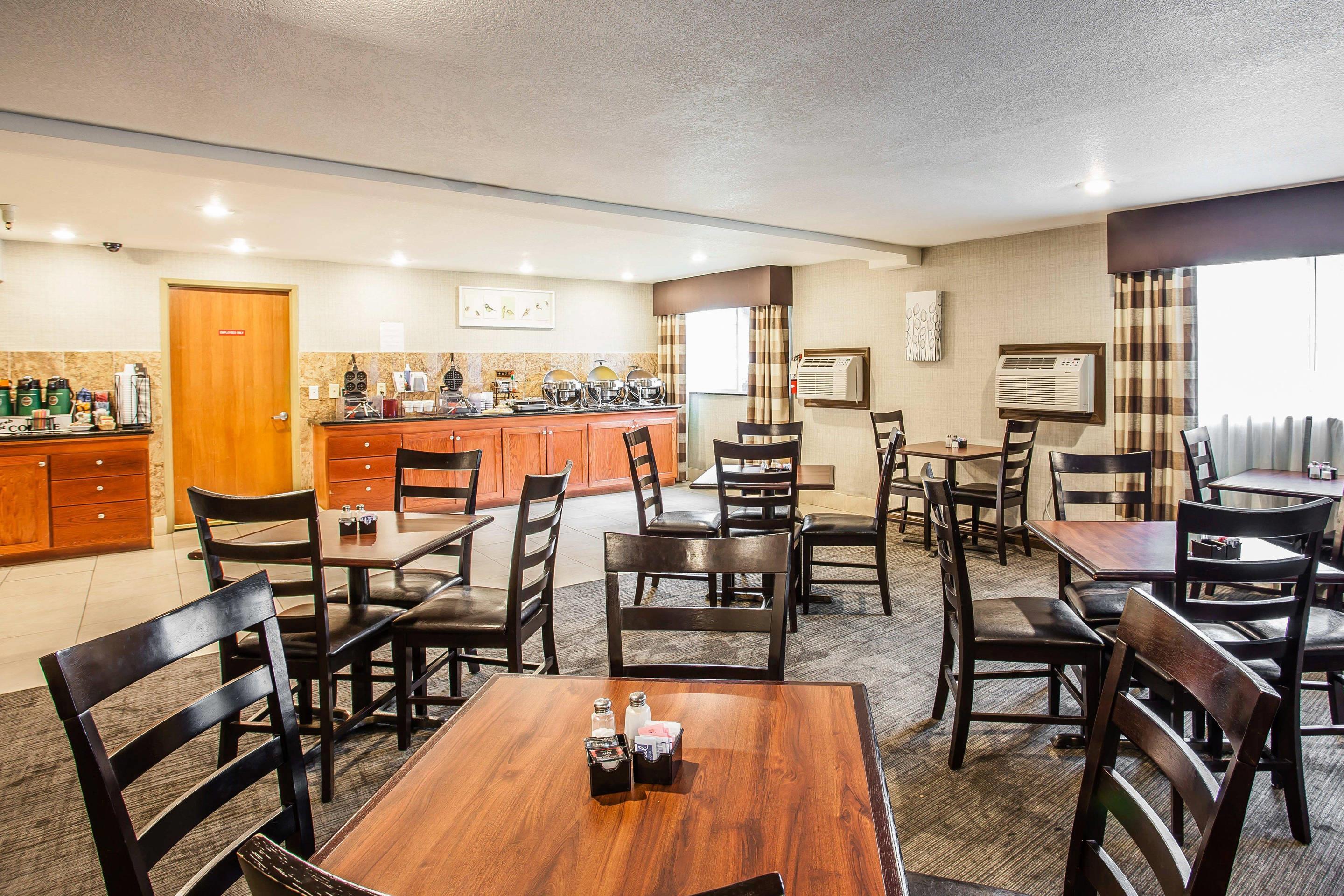Enjoy breakfast in this seating area