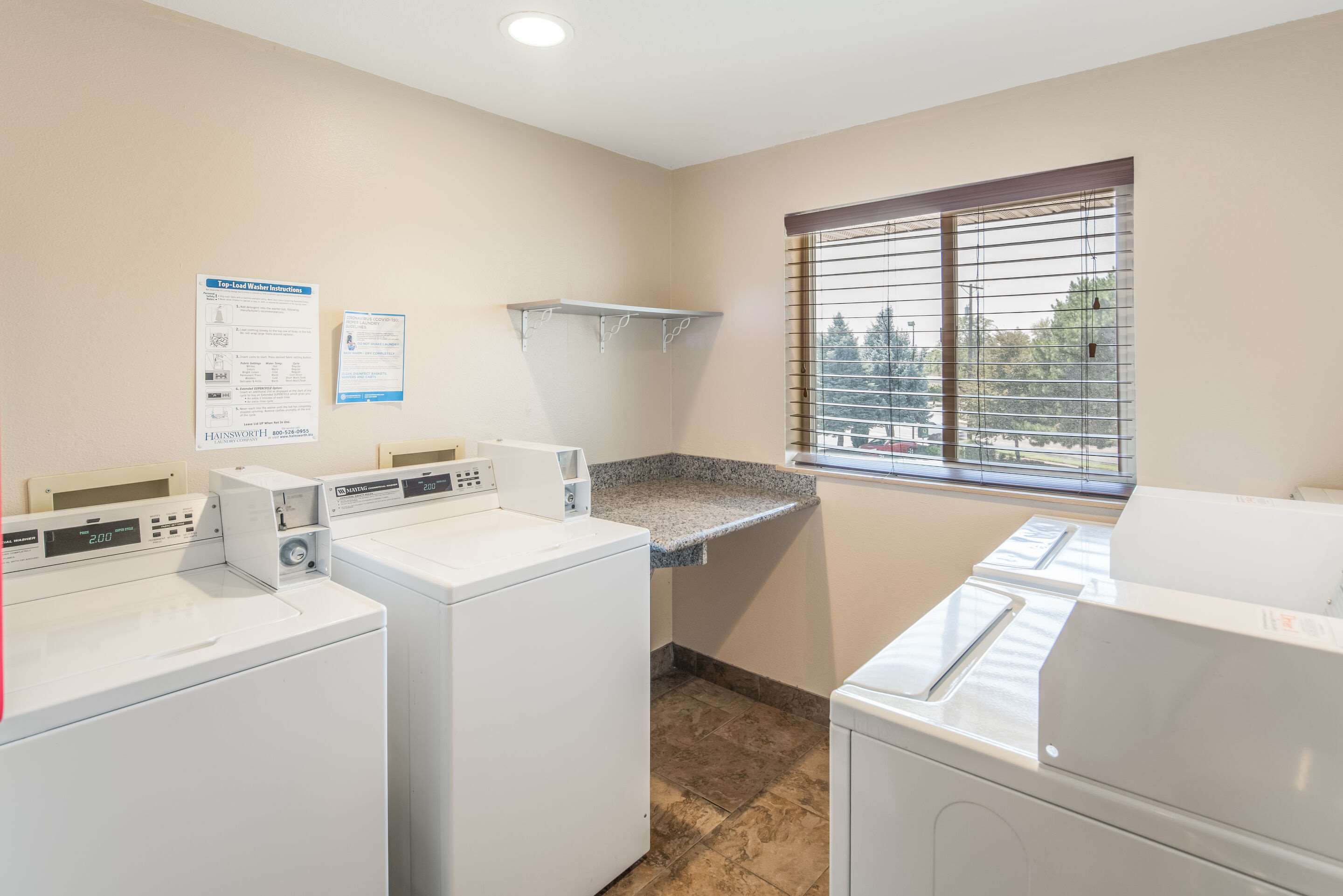 Guest laundry facilities