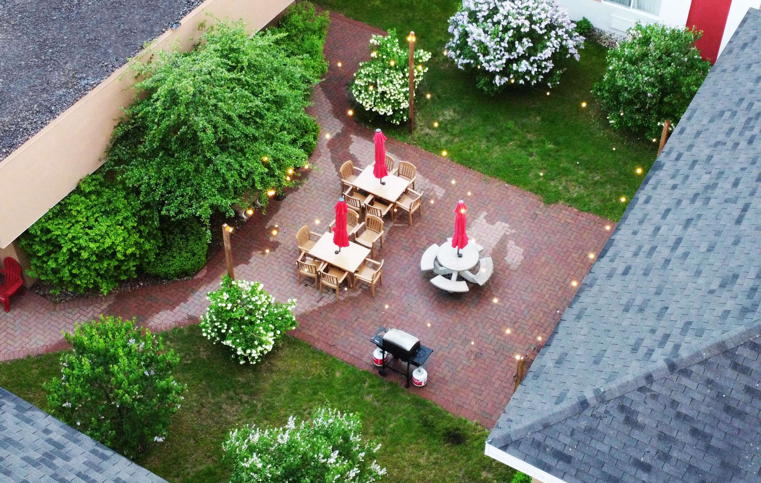 Hotel patio | Econo Lodge Rothschild