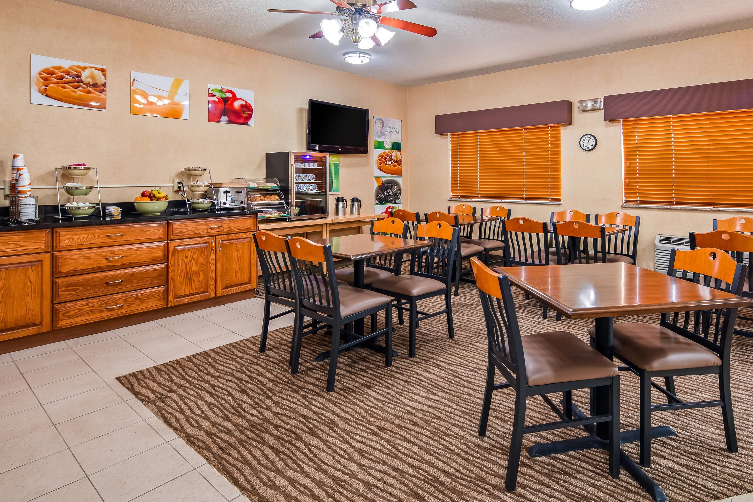 Spacious breakfast area