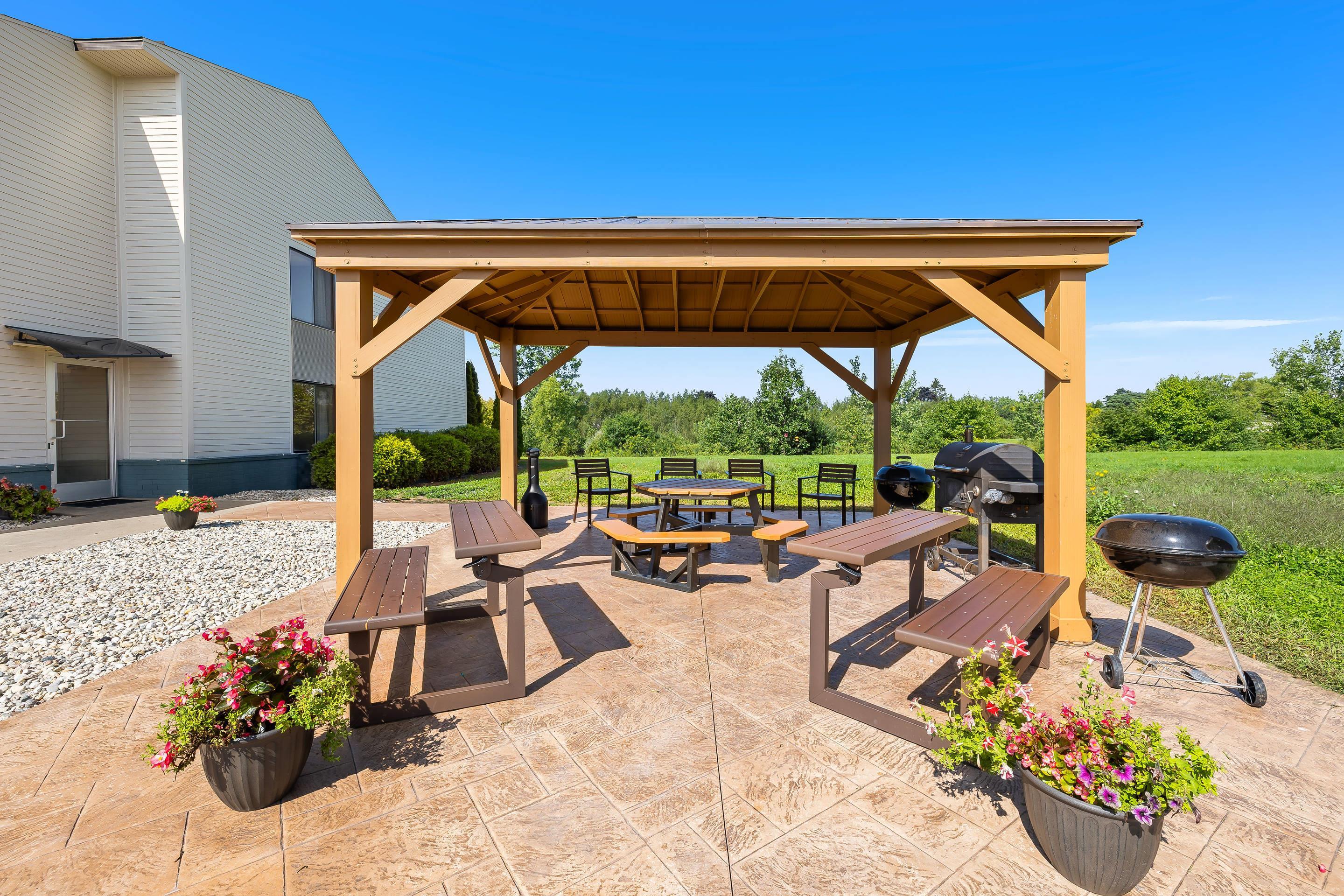 Hotel patio