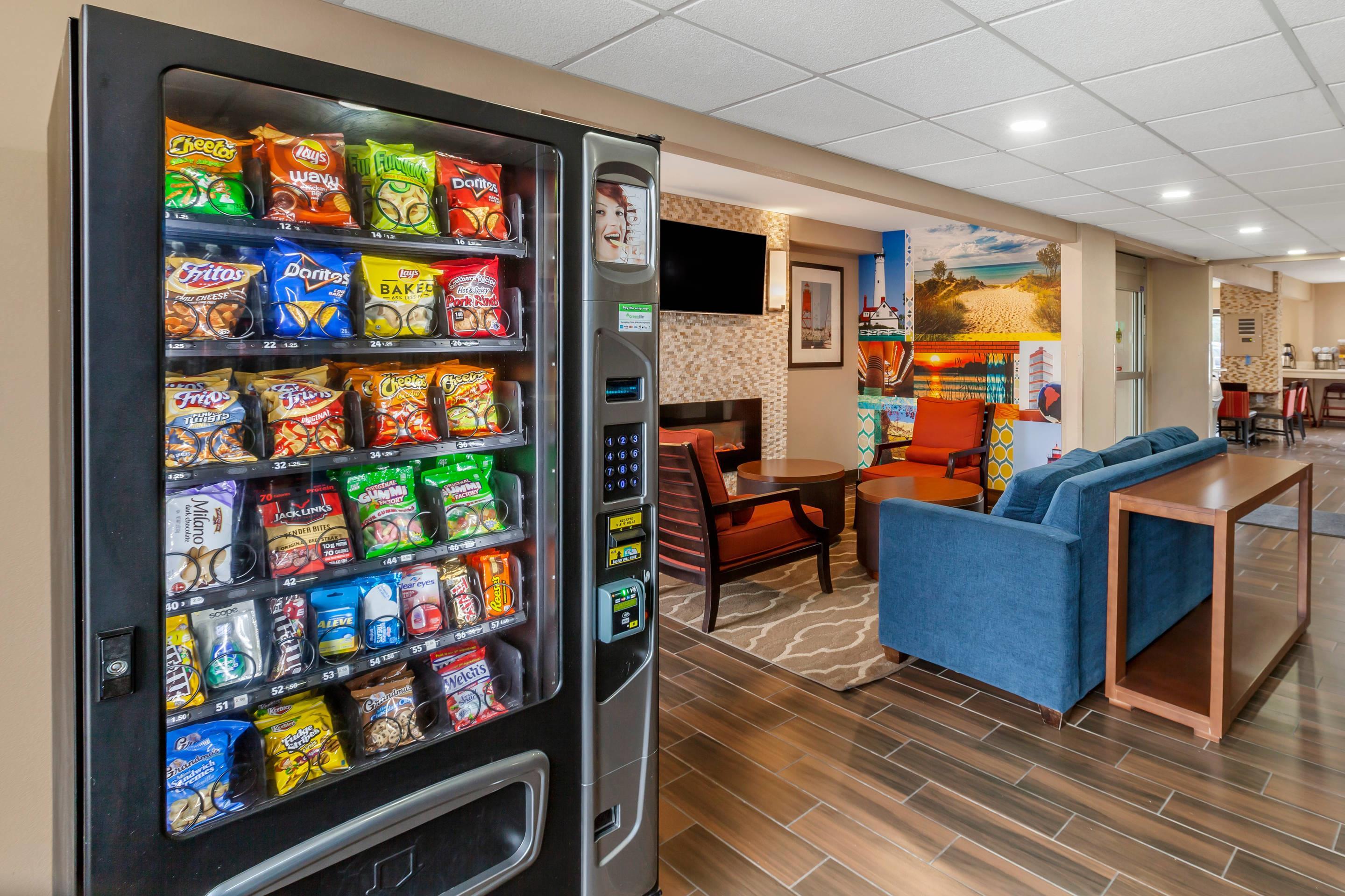 Hotel vending area