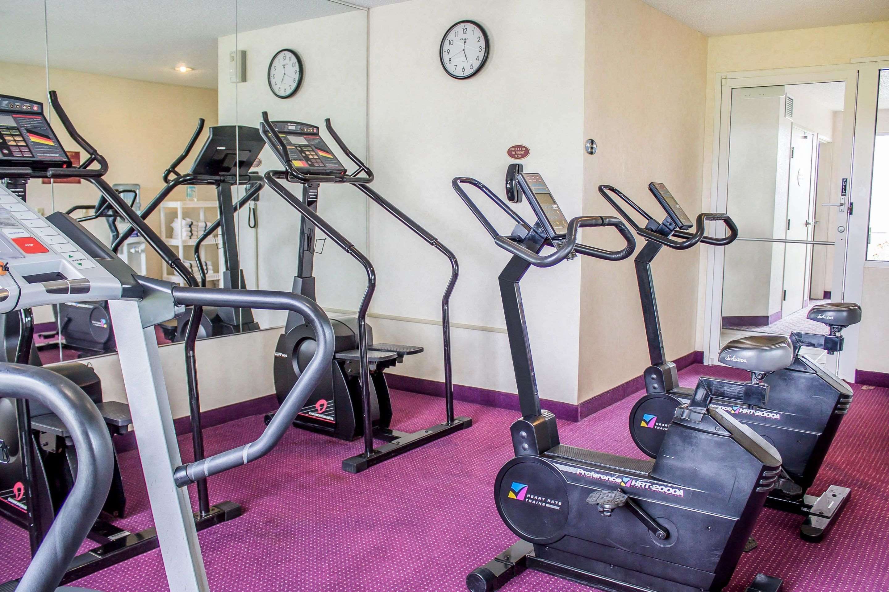 Fitness center with cardio equipment | Rodeway Inn Abbotsford