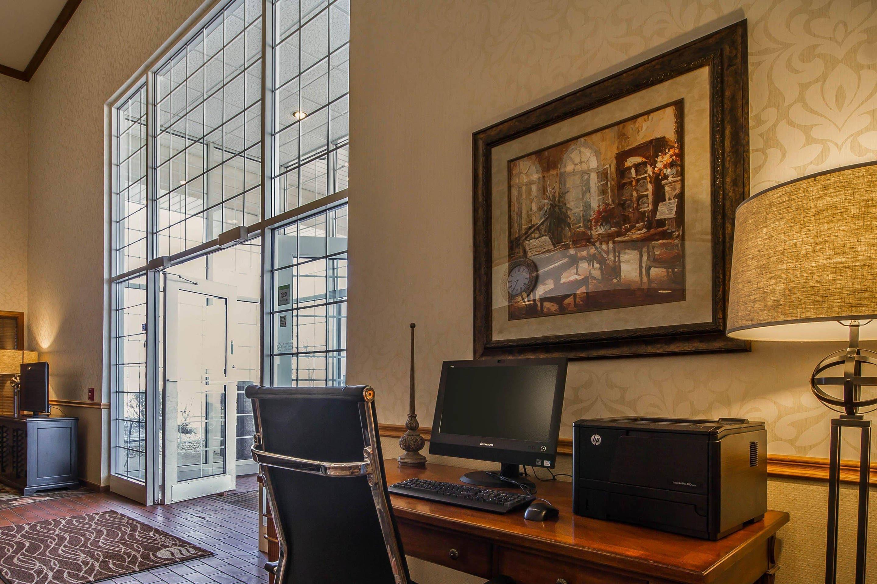 Business center with high-speed Internet access