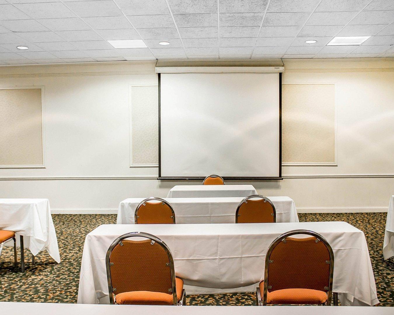 Meeting room with theater-style setup