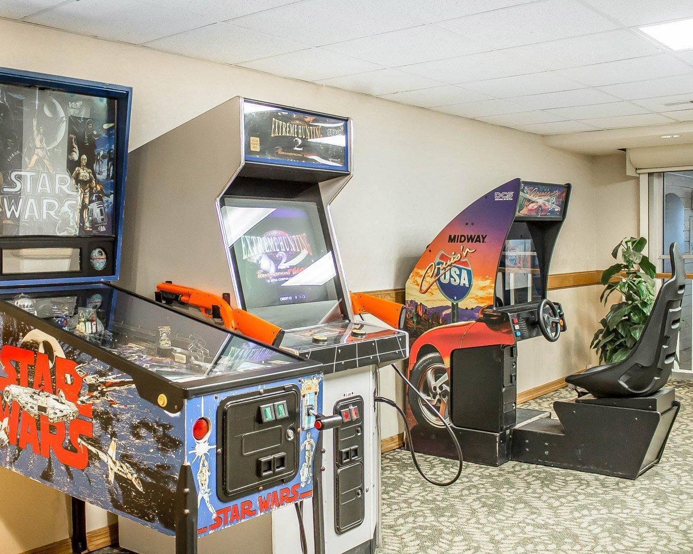 Hotel arcade games