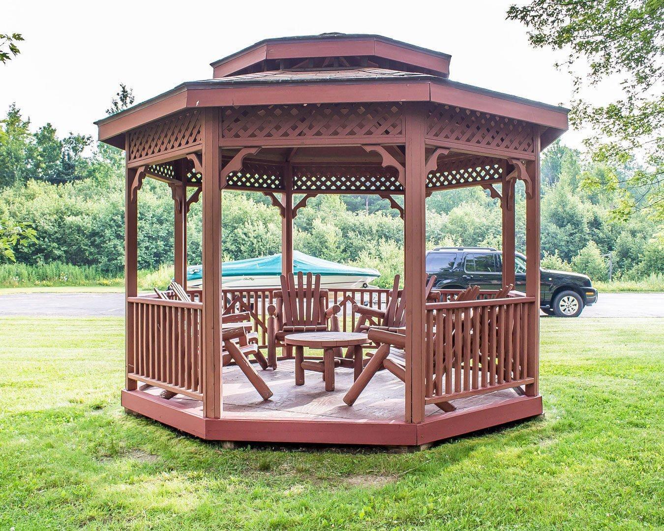 Enjoy the hotel's gazebo
