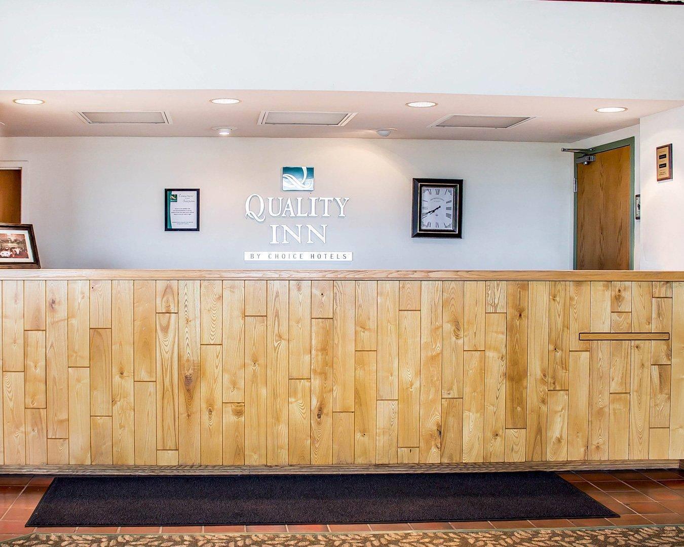 Front desk with friendly staff