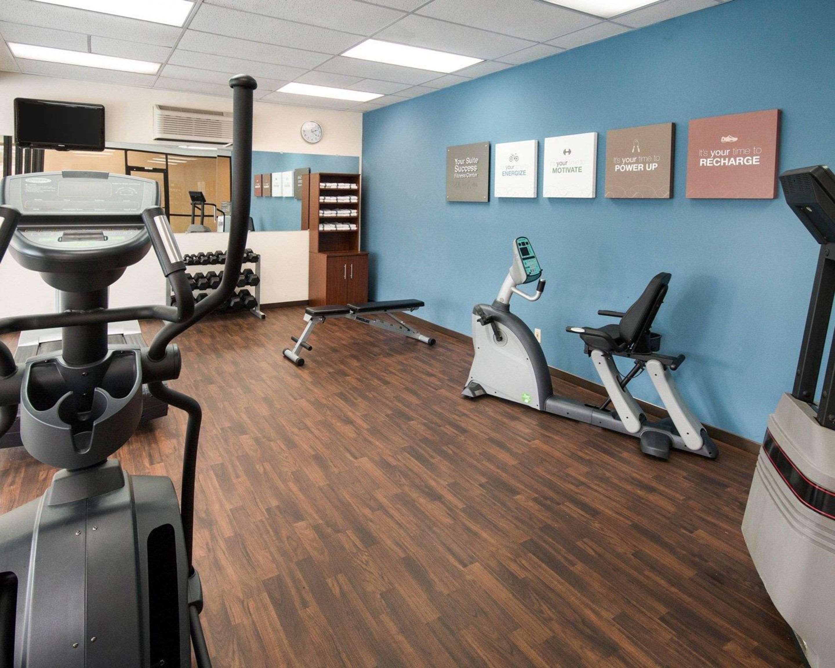 Fitness center with cardio equipment | Comfort Suites Parkersburg South