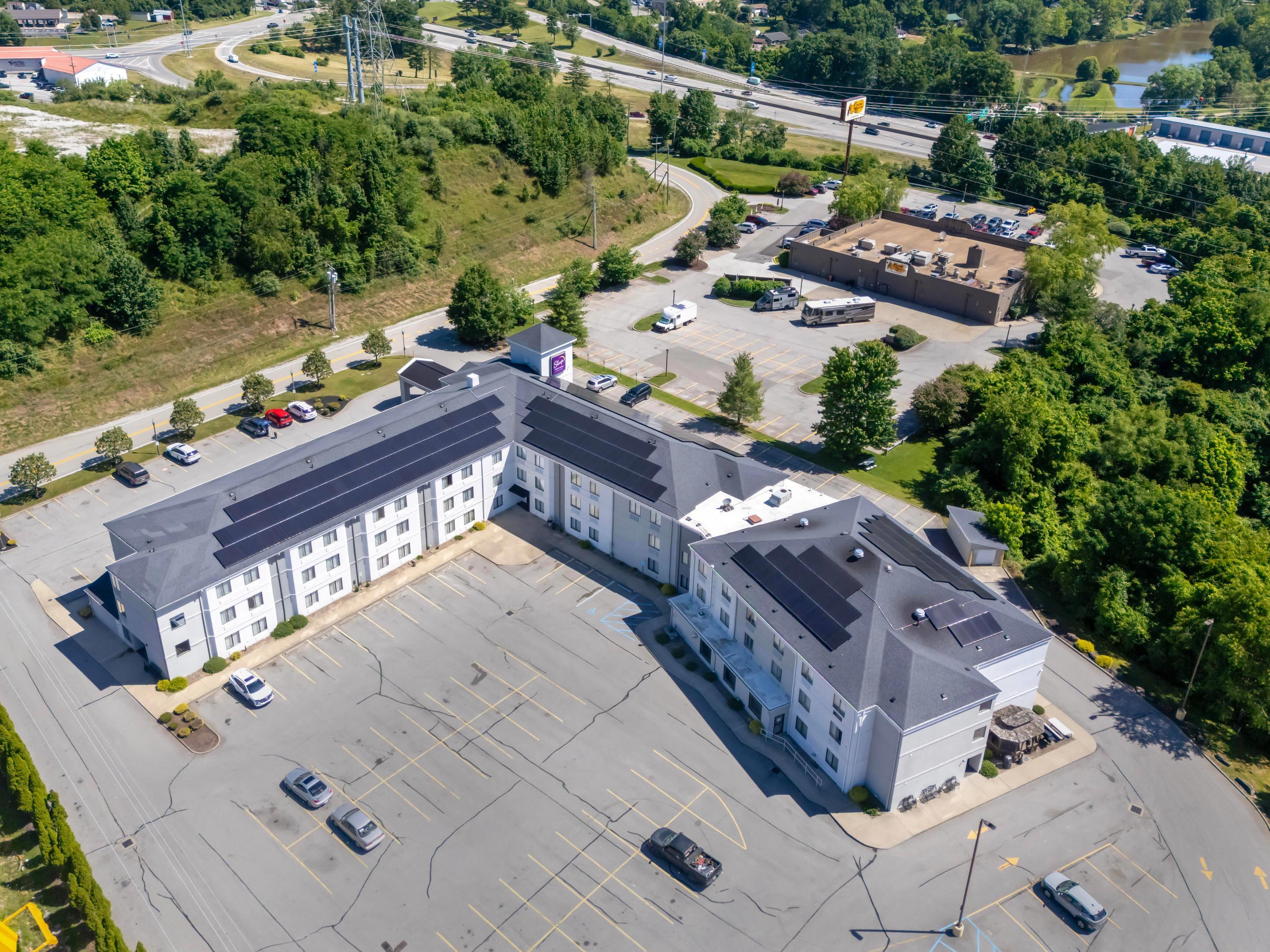 Aerial View | Sleep Inn & Suites Cross Lanes - South Charleston