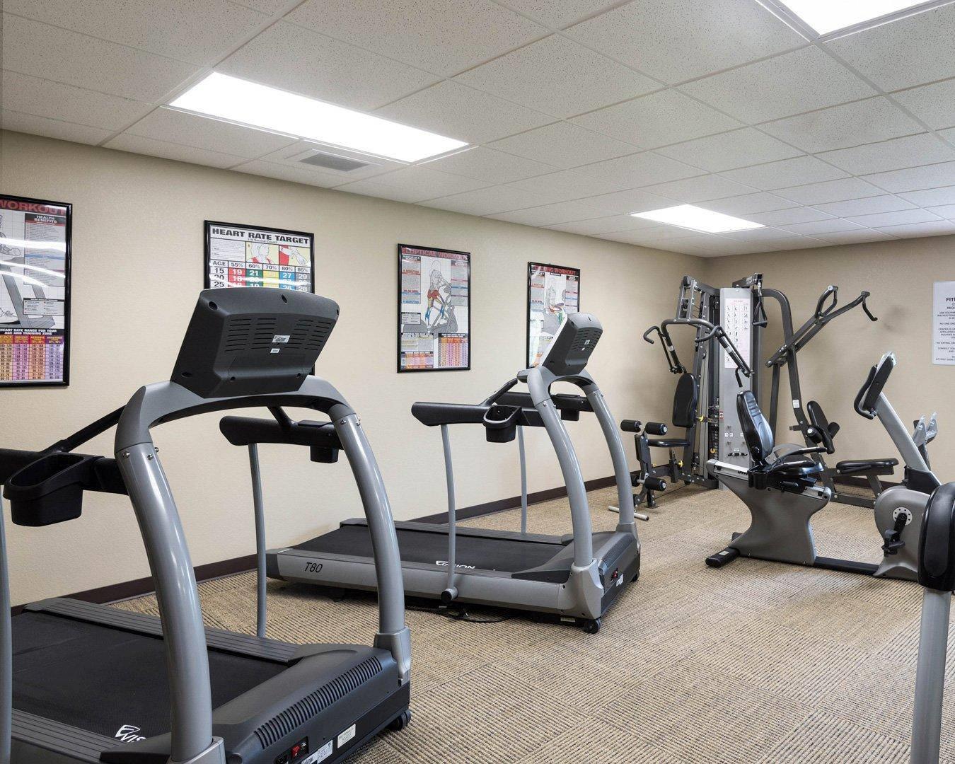 Fitness center with cardio equipment