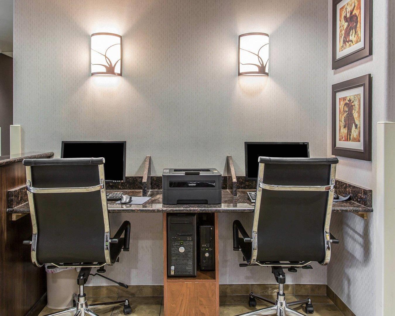Business center with high-speed Internet access | MainStay Suites Casper