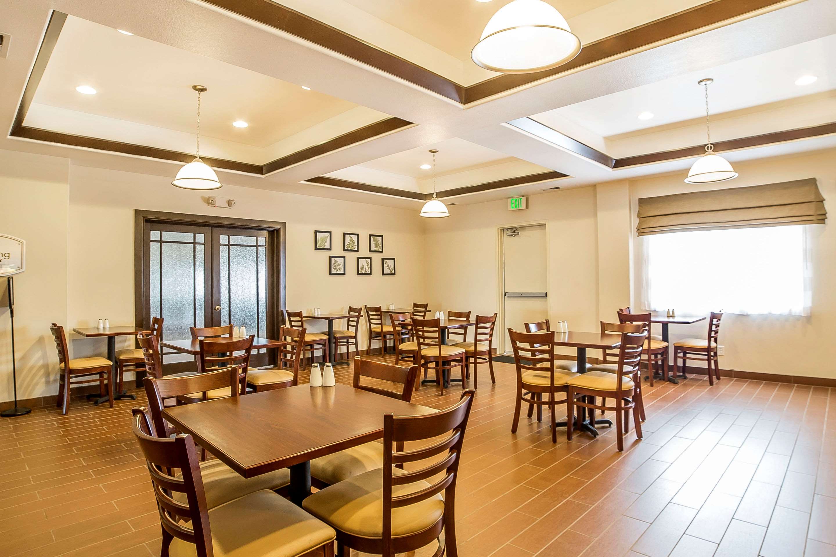Enjoy breakfast in this seating area