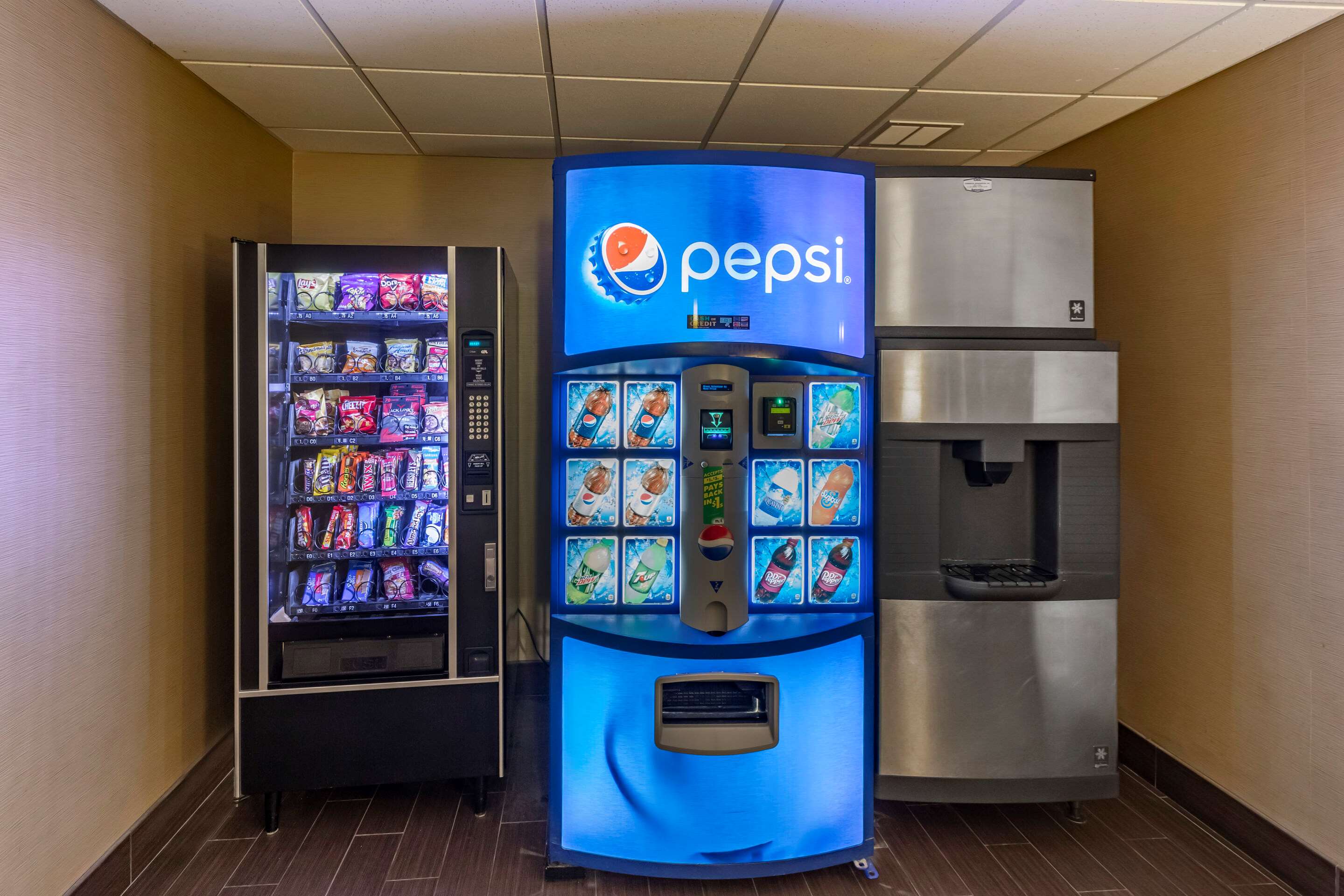 Hotel vending area
