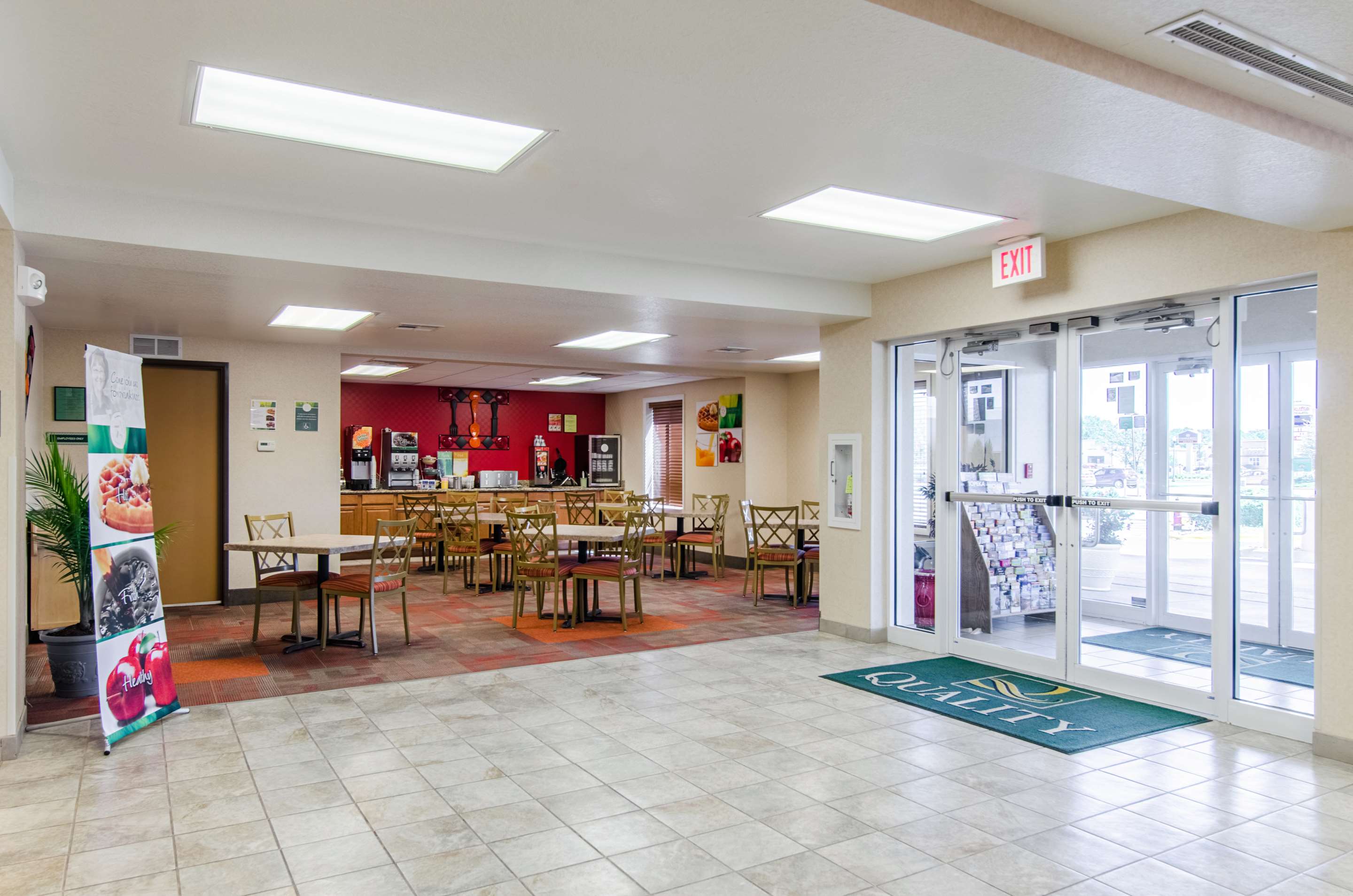 Spacious lobby