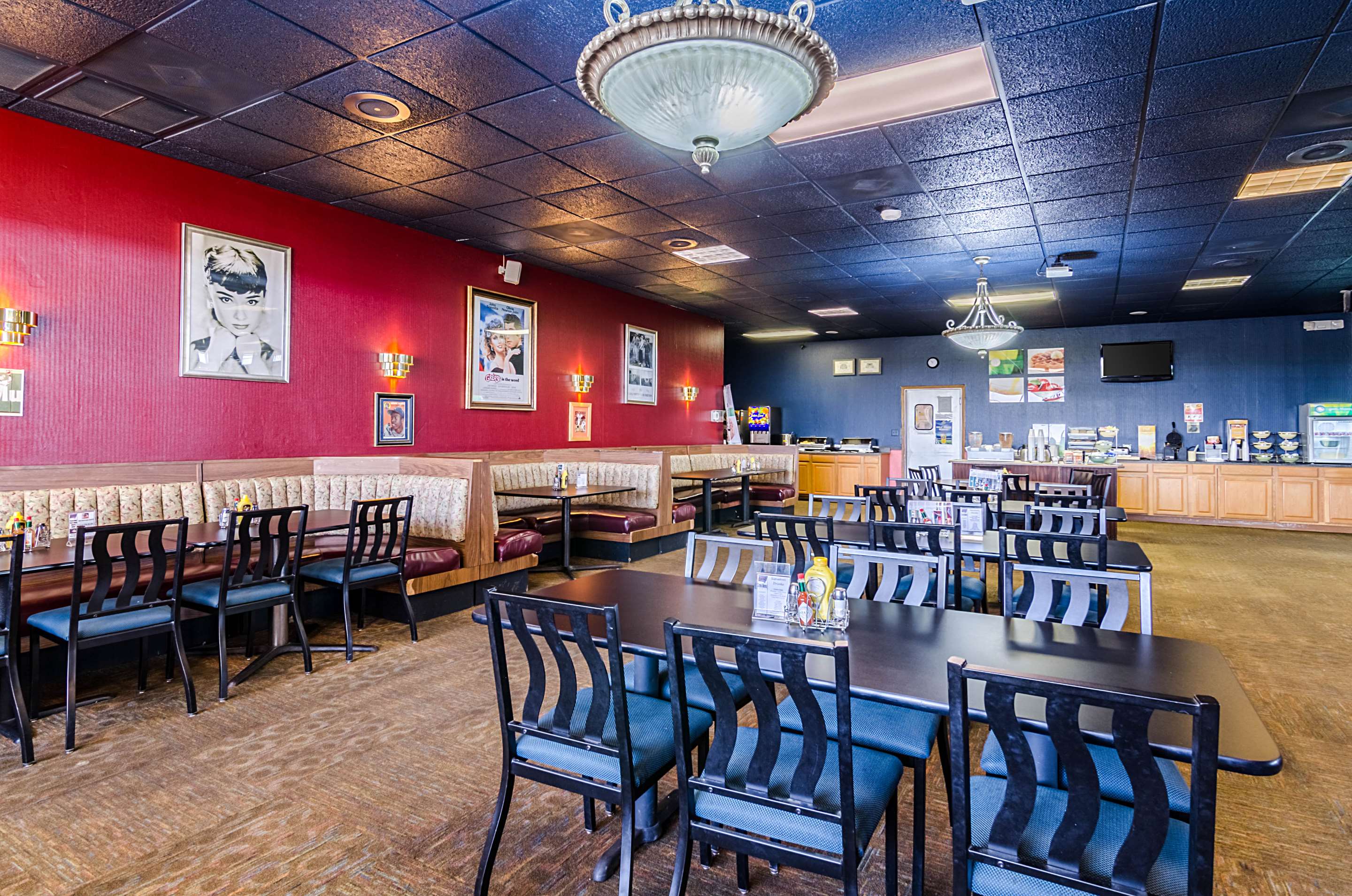 Enjoy breakfast in this seating area