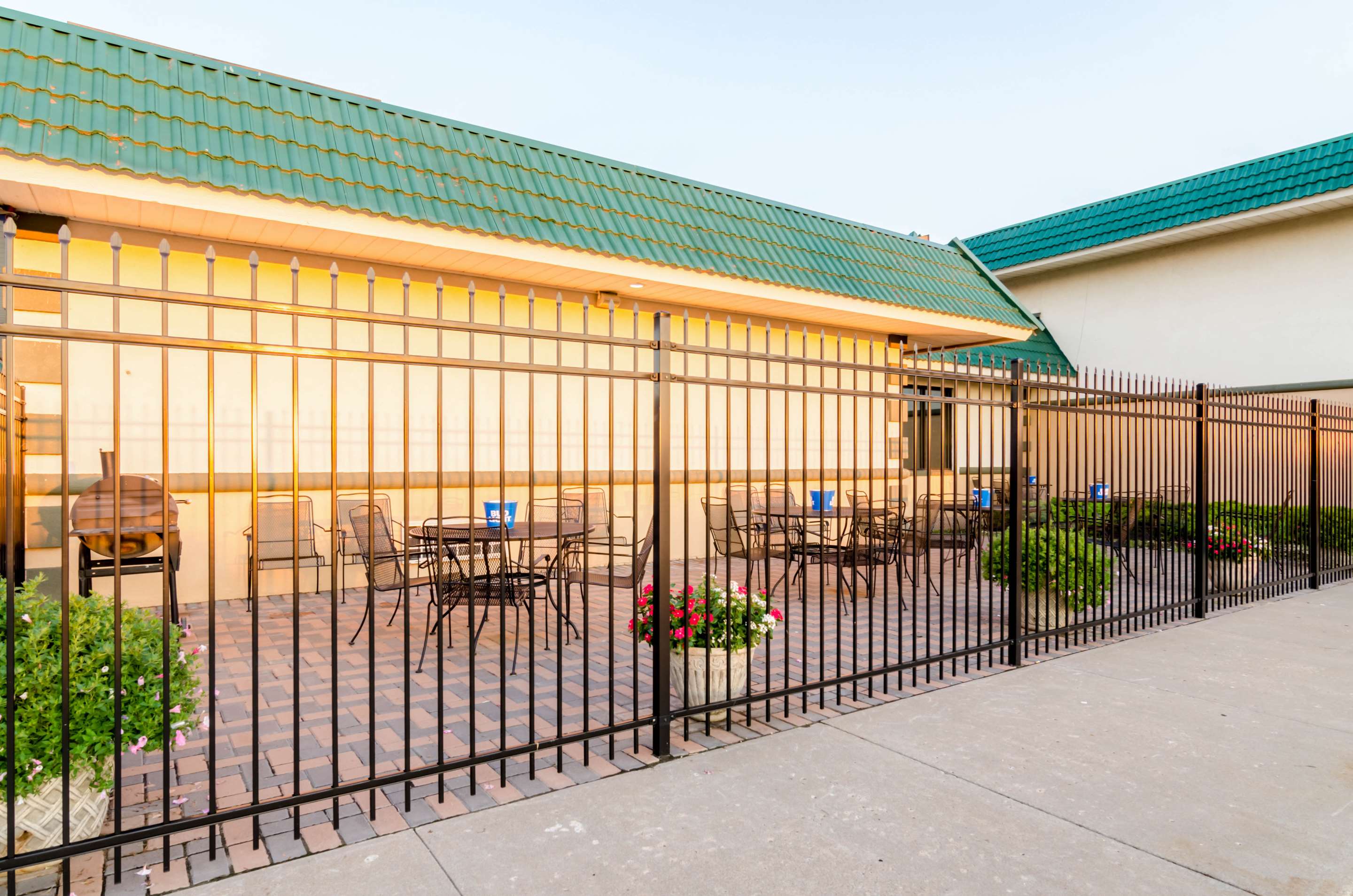 Restaurant patio area