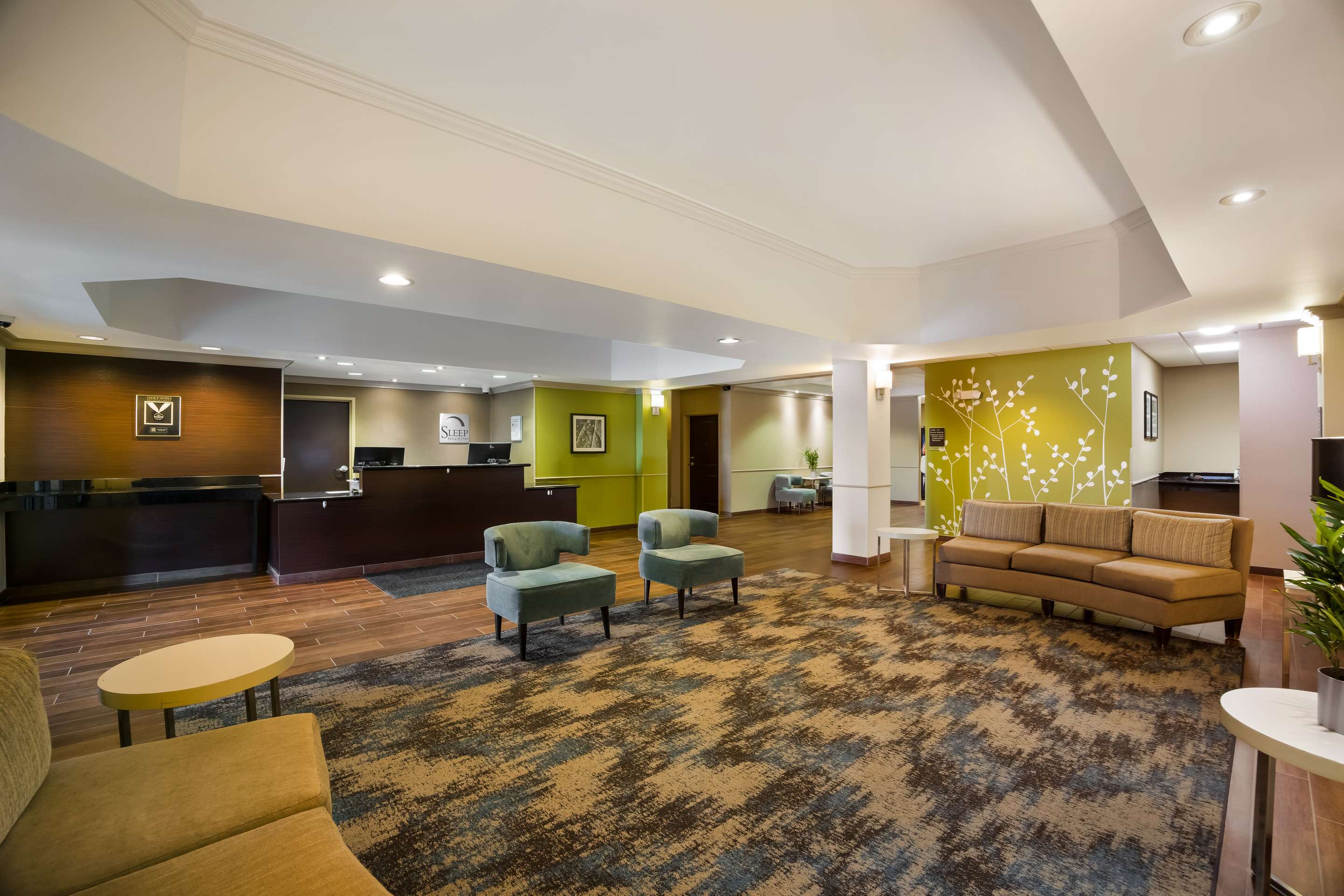 Spacious lobby