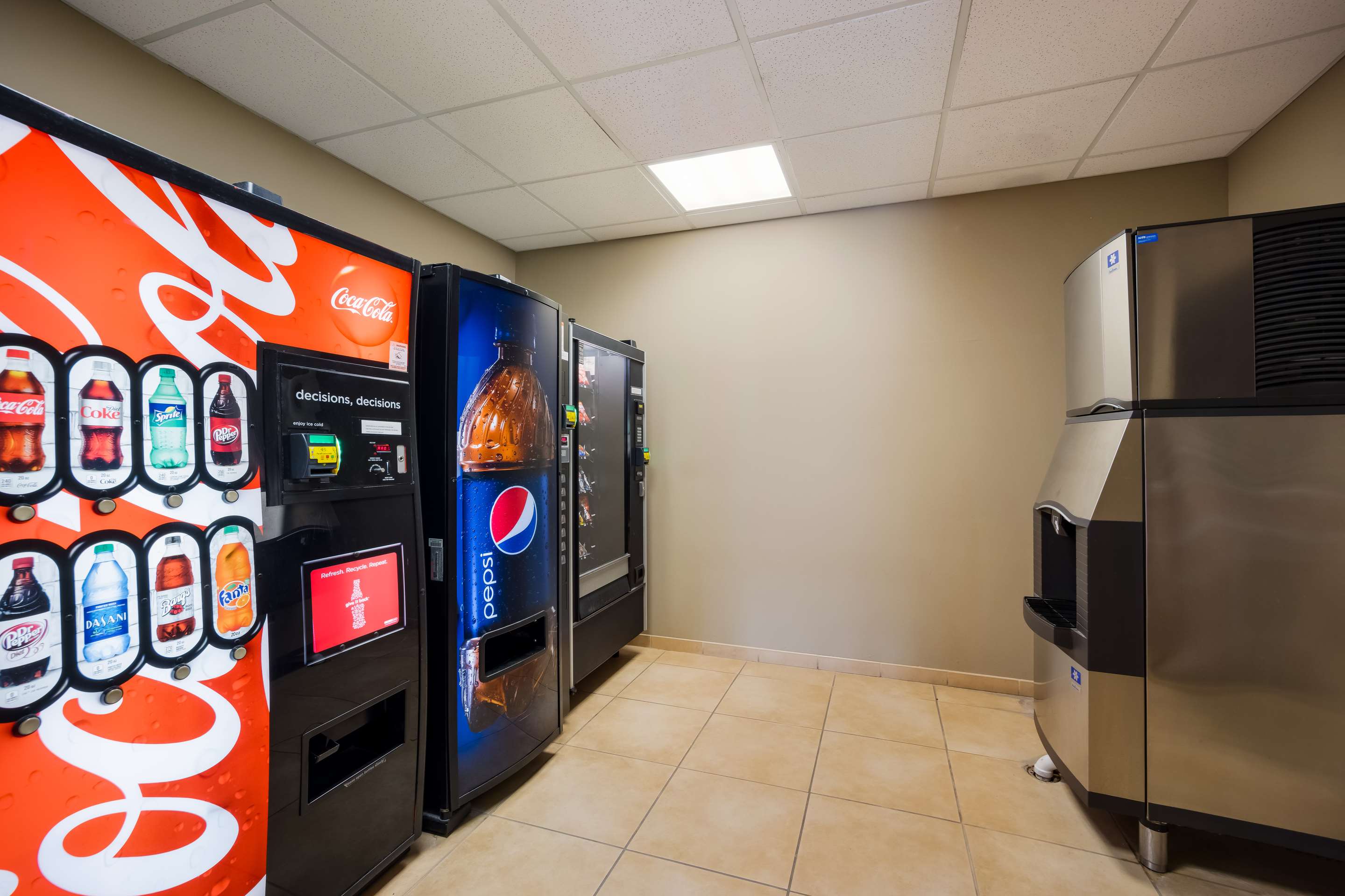 Hotel vending area