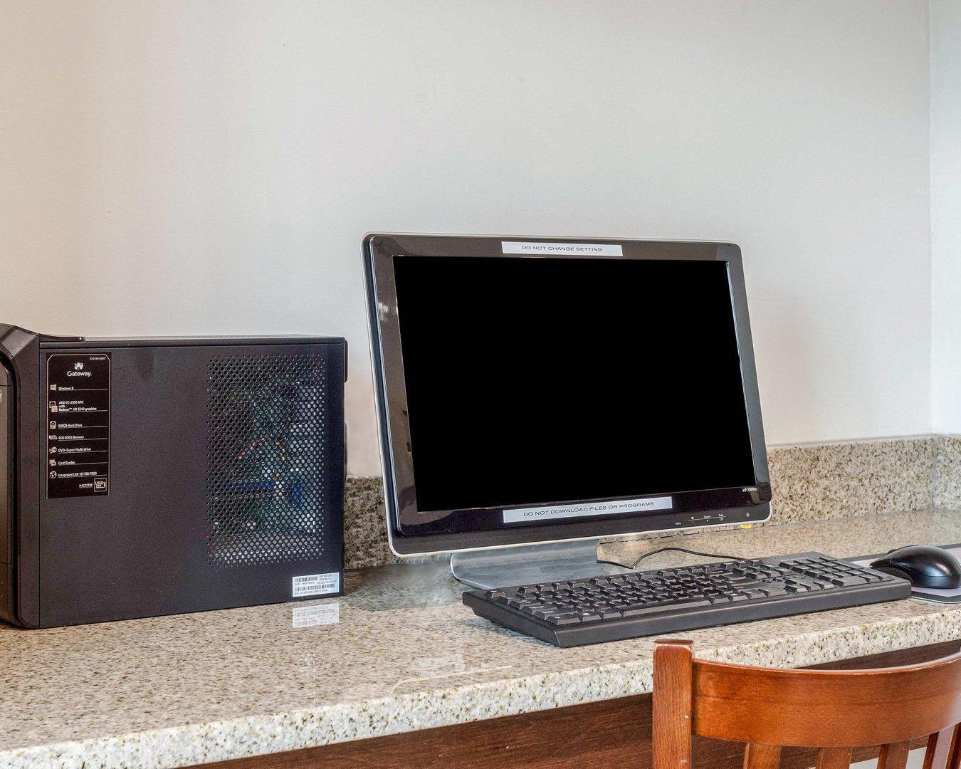 Business center with high-speed Internet access