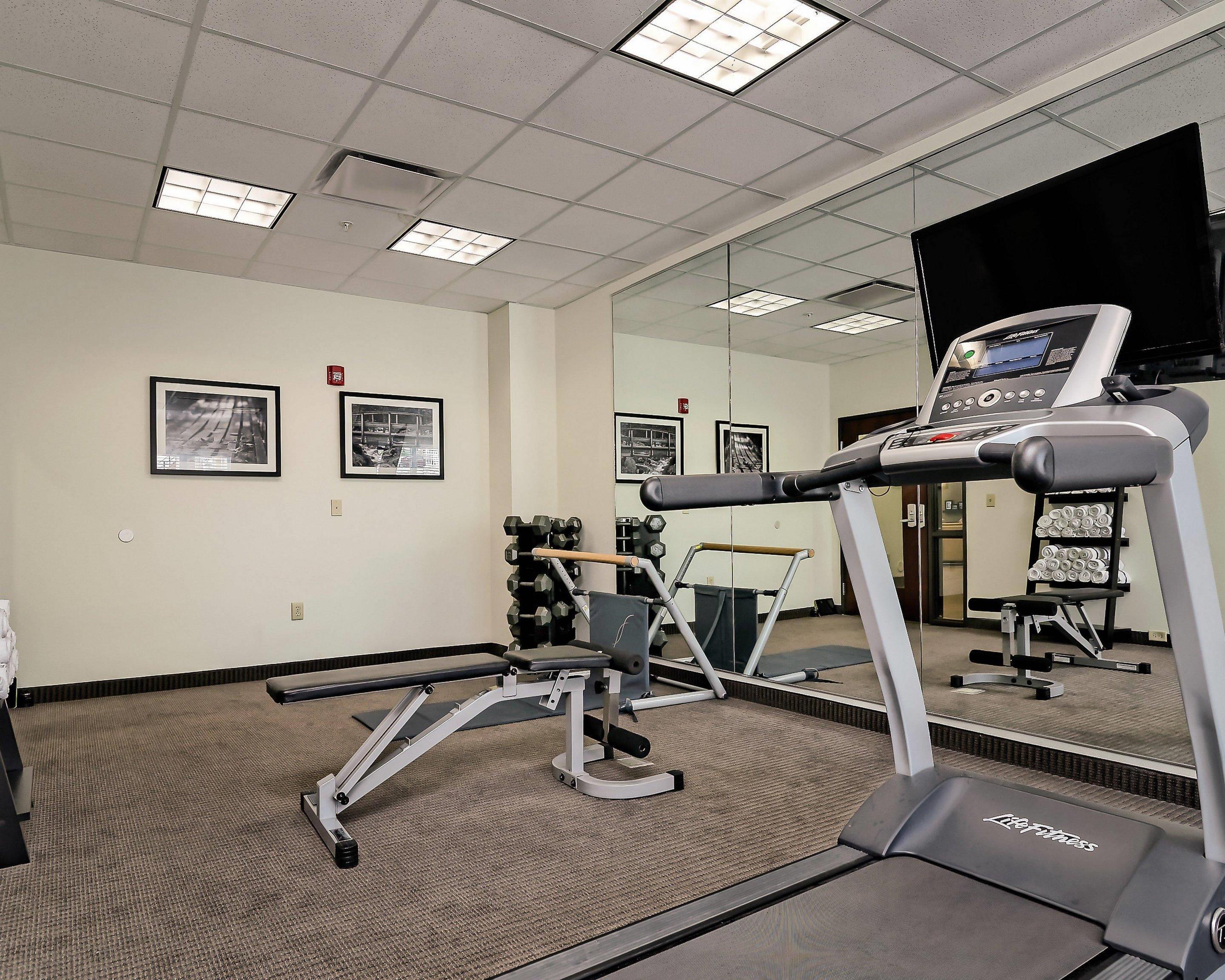 Fitness center with cardio equipment | Sleep Inn & Suites Fort Scott