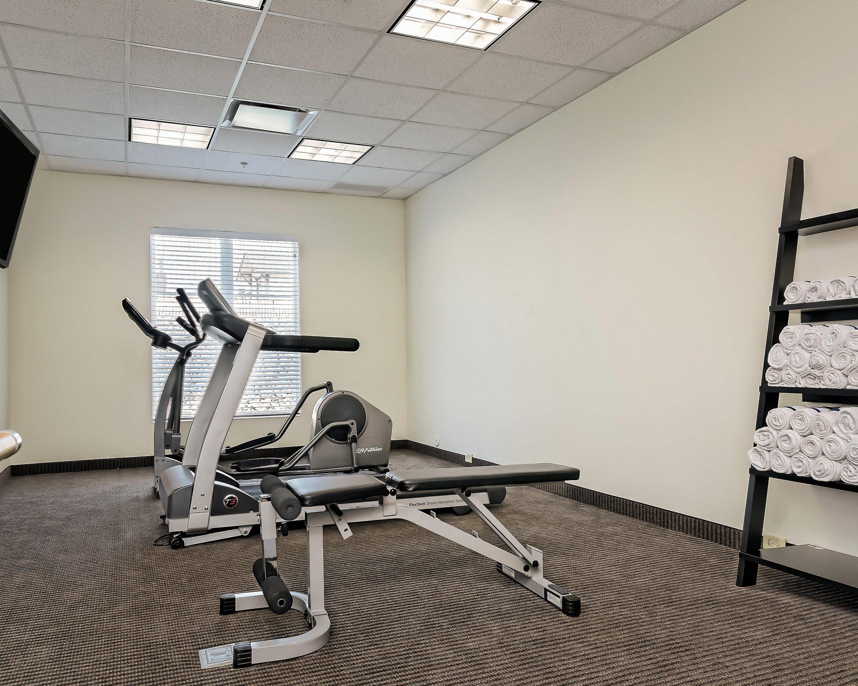 Fitness center with television | Sleep Inn & Suites Fort Scott