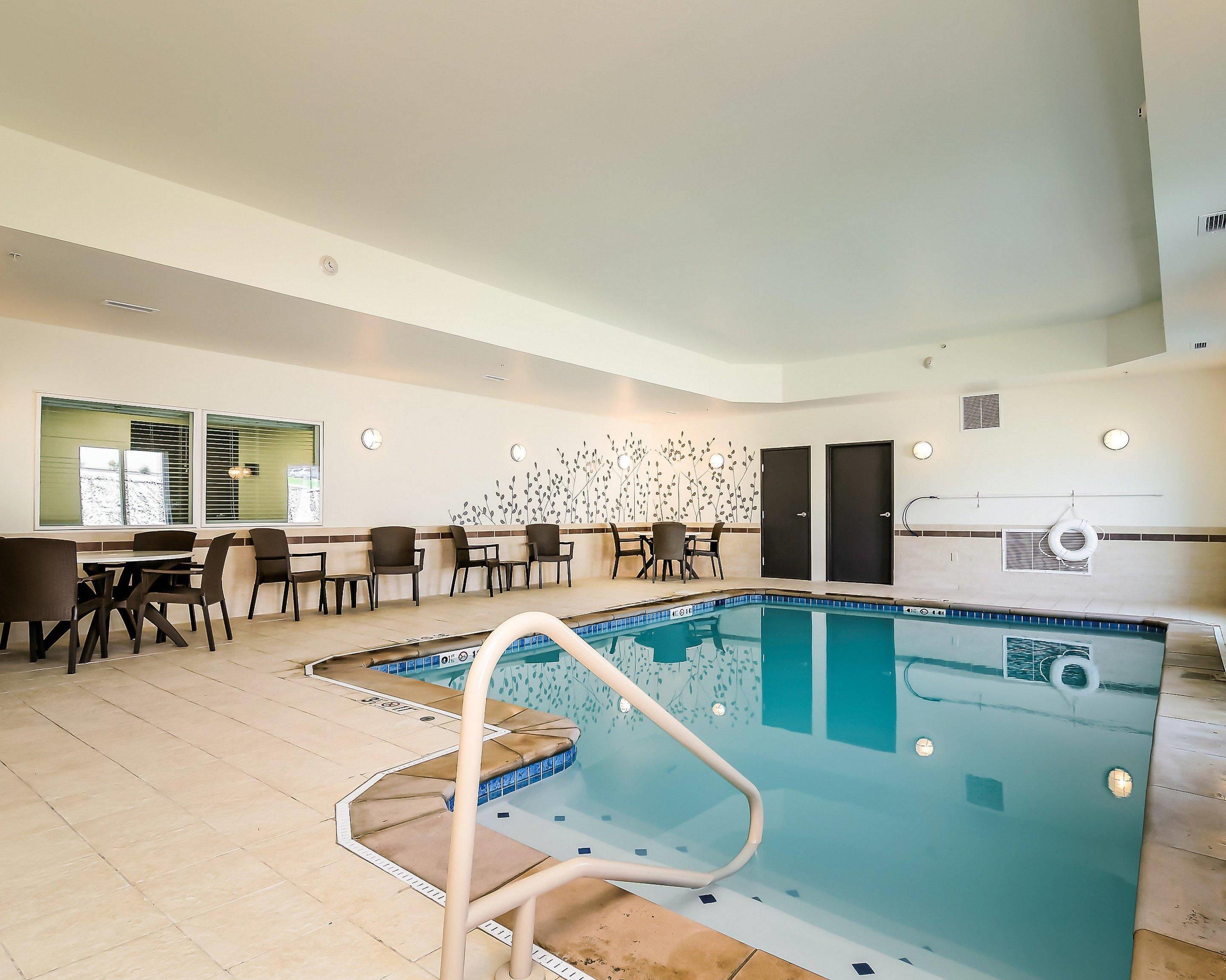 Relax at the indoor pool | Sleep Inn & Suites Fort Scott