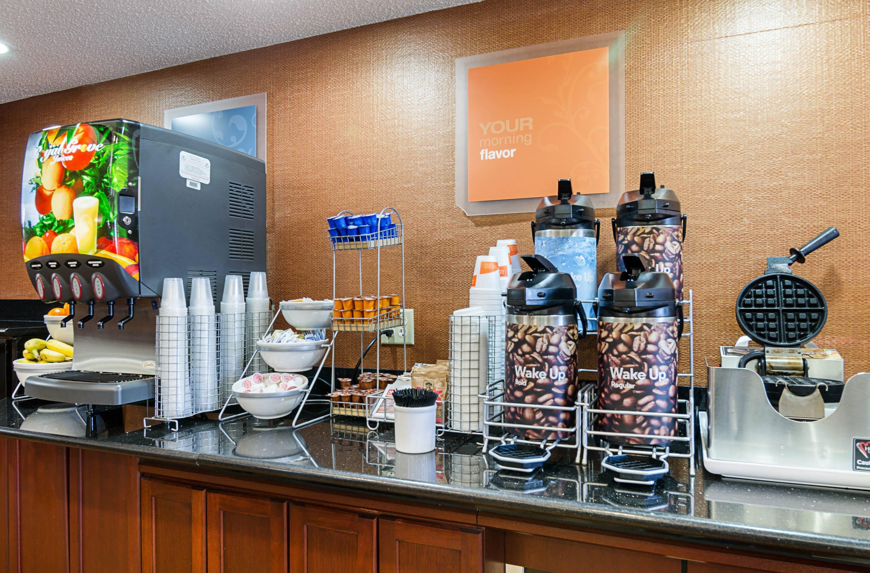 Assorted breakfast items | Comfort Inn & Suites