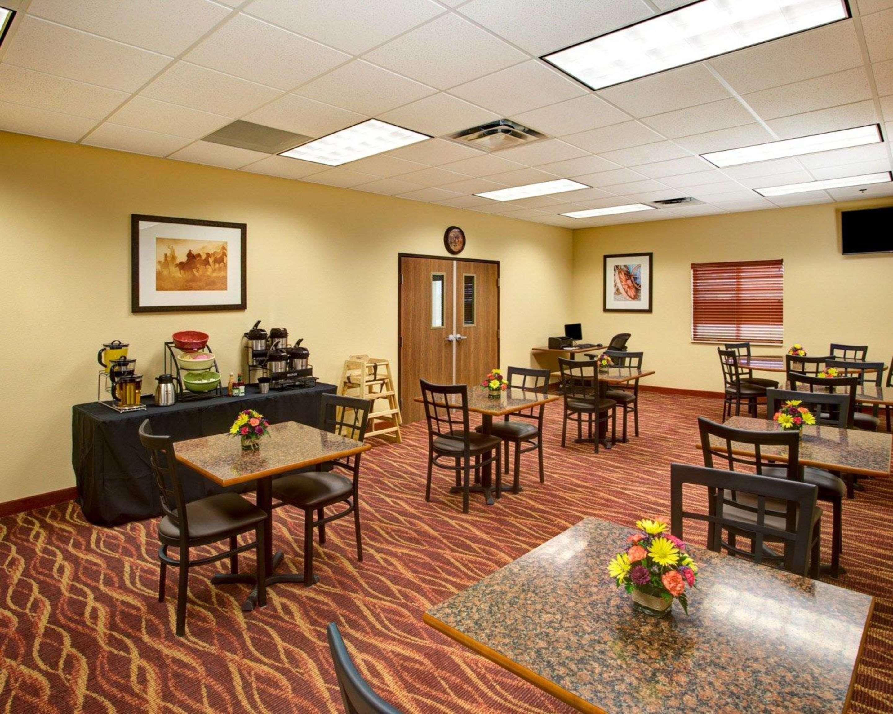 Enjoy breakfast in this seating area