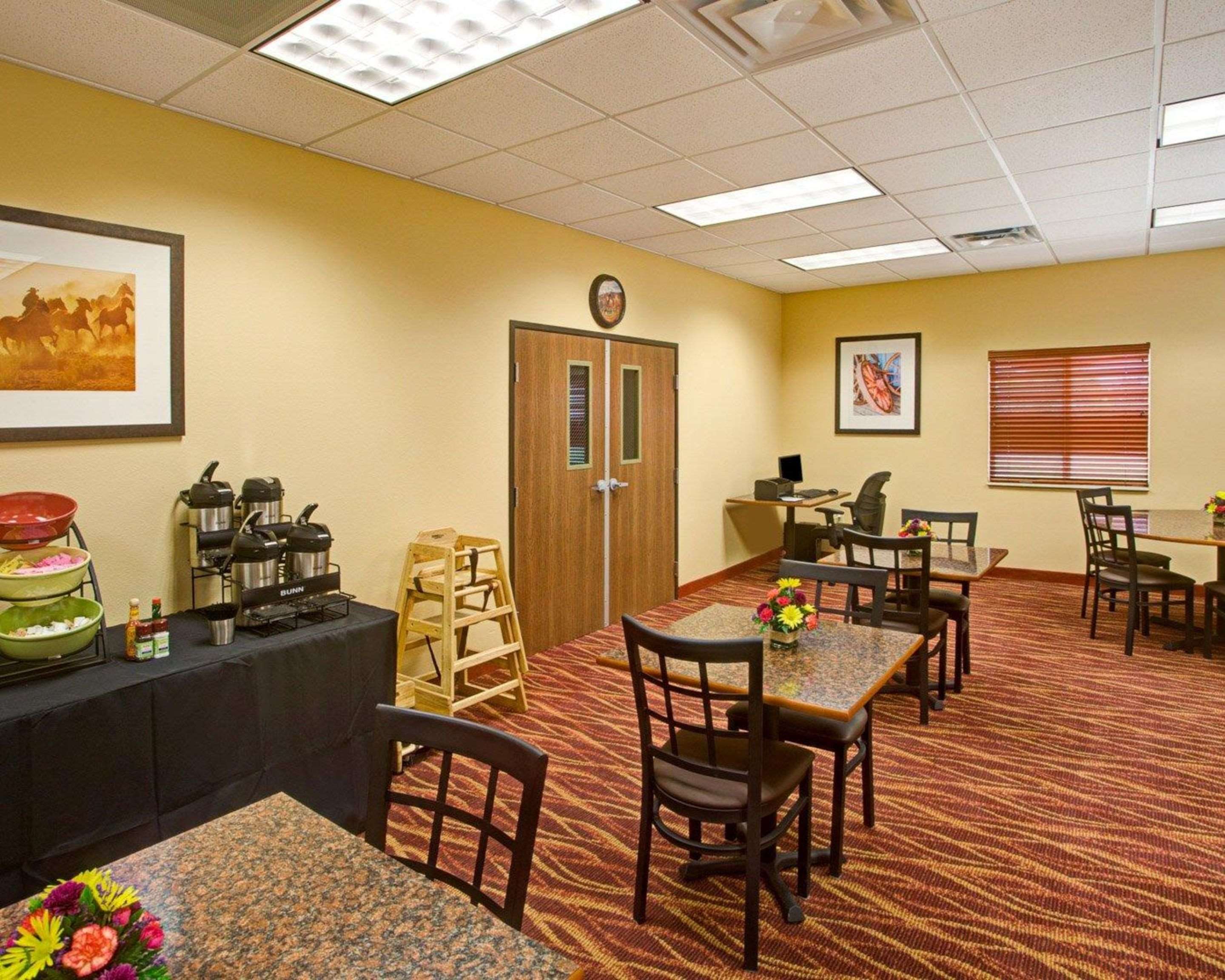 Enjoy breakfast in this seating area