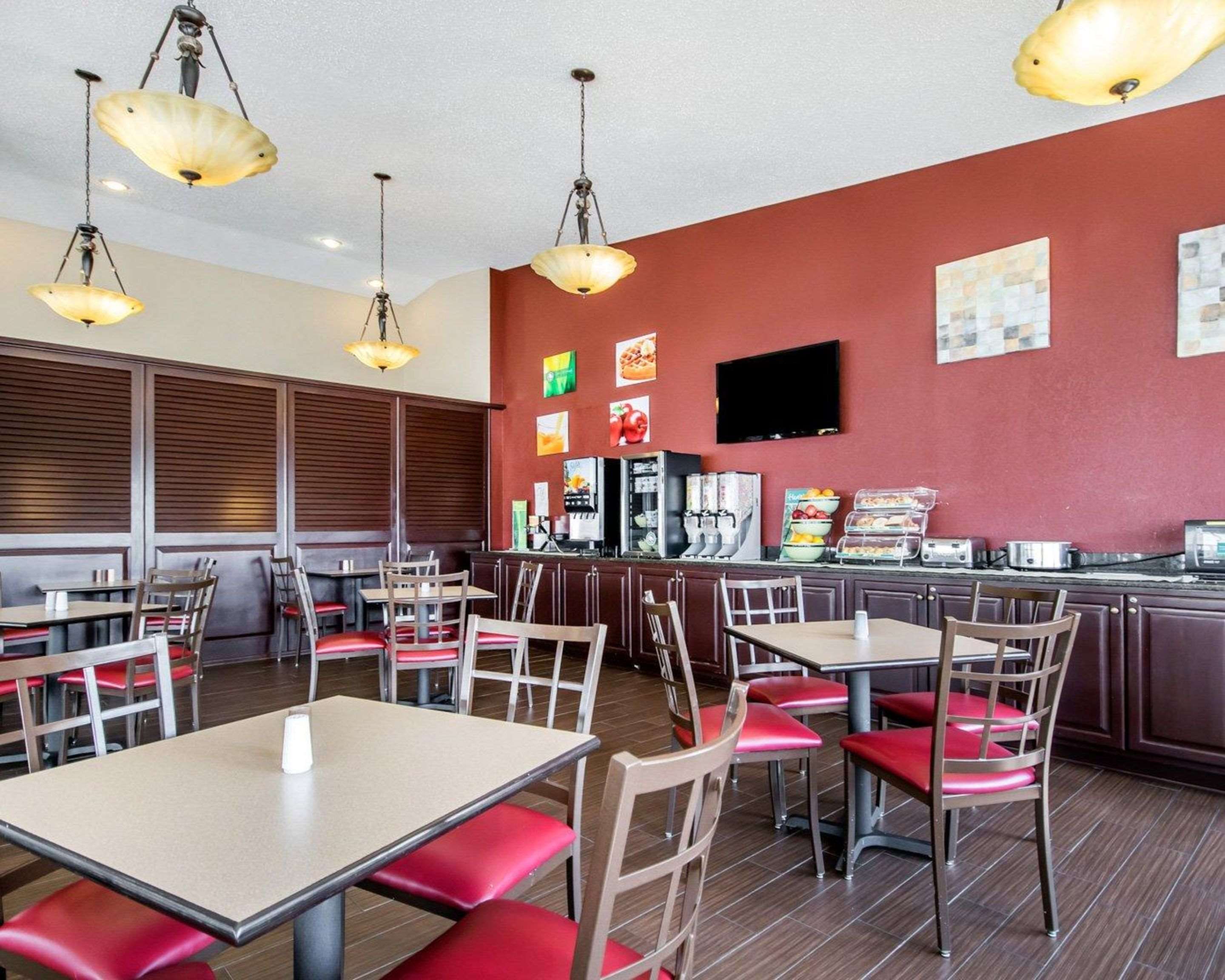 Enjoy breakfast in this seating area