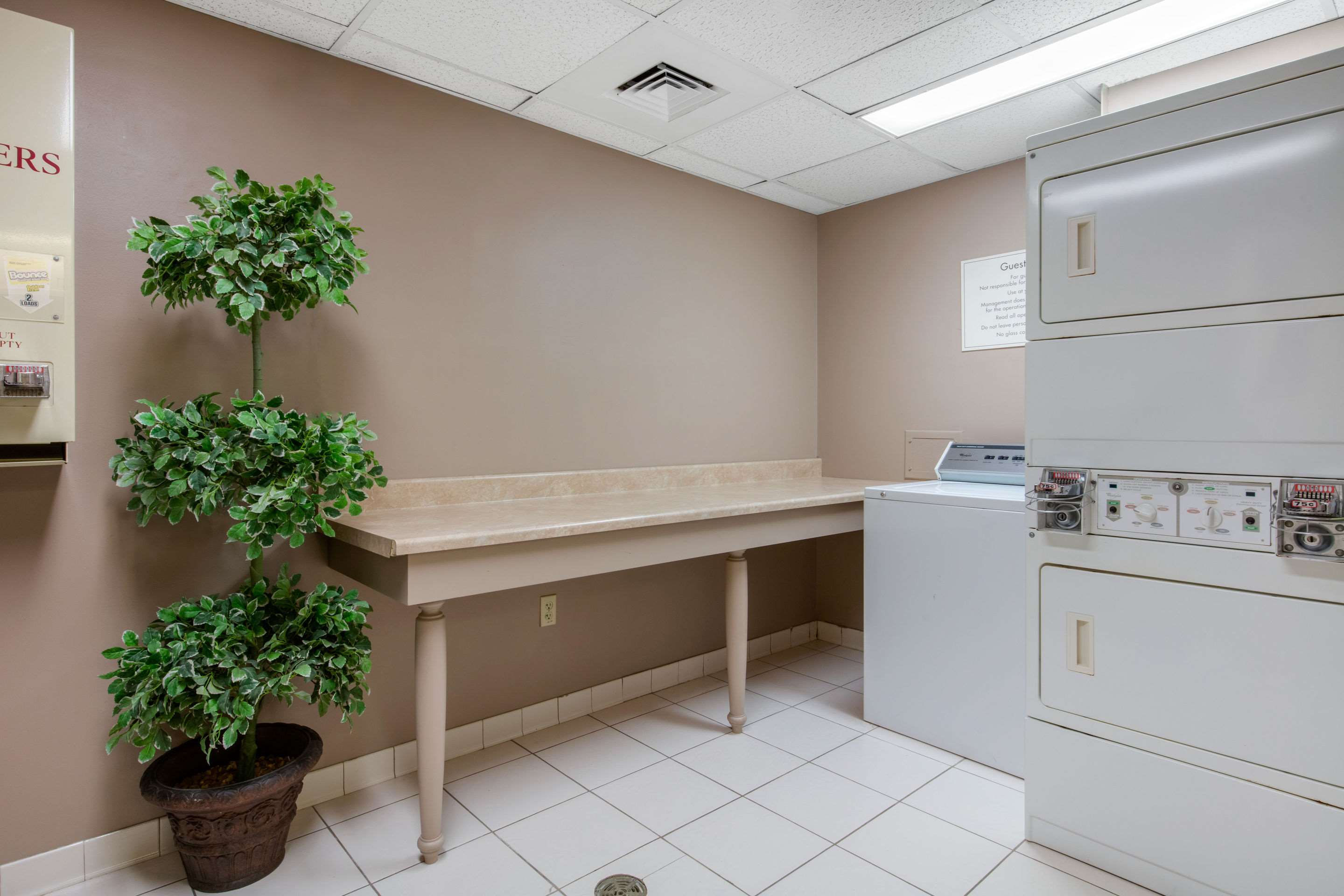 Guest laundry facilities