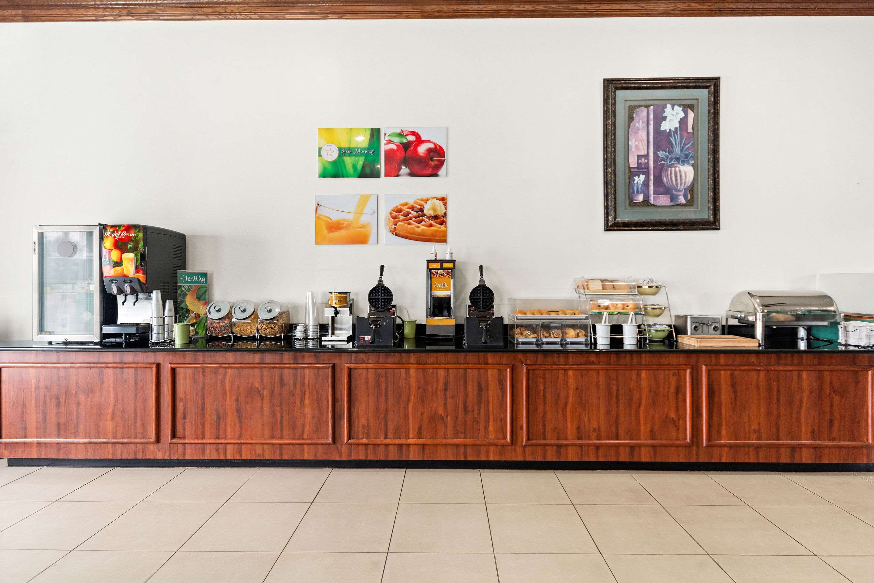 Spacious breakfast area