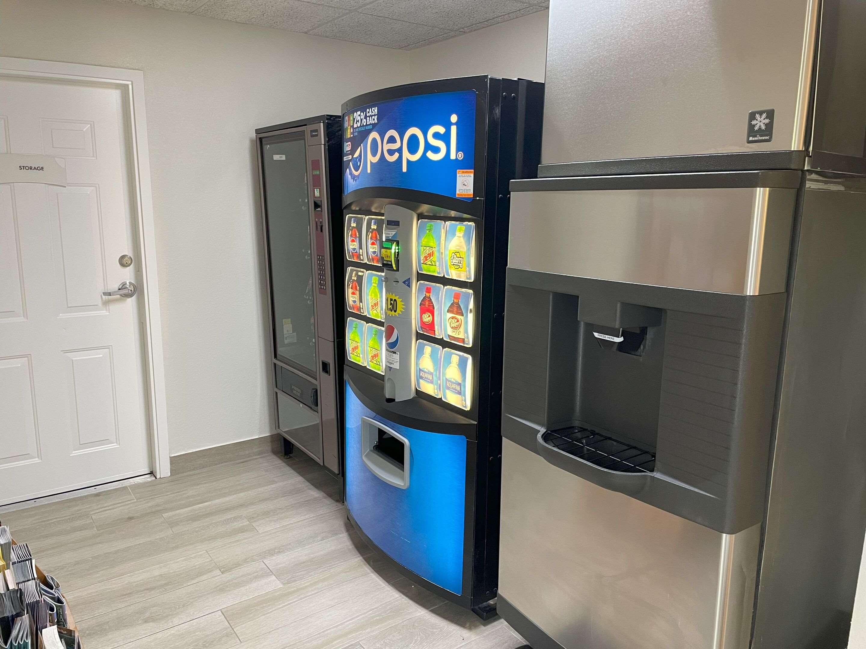 Hotel vending area