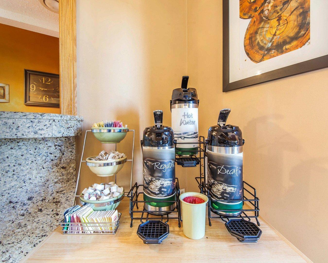 Enjoy coffee in the lobby | Quality Inn Maysville