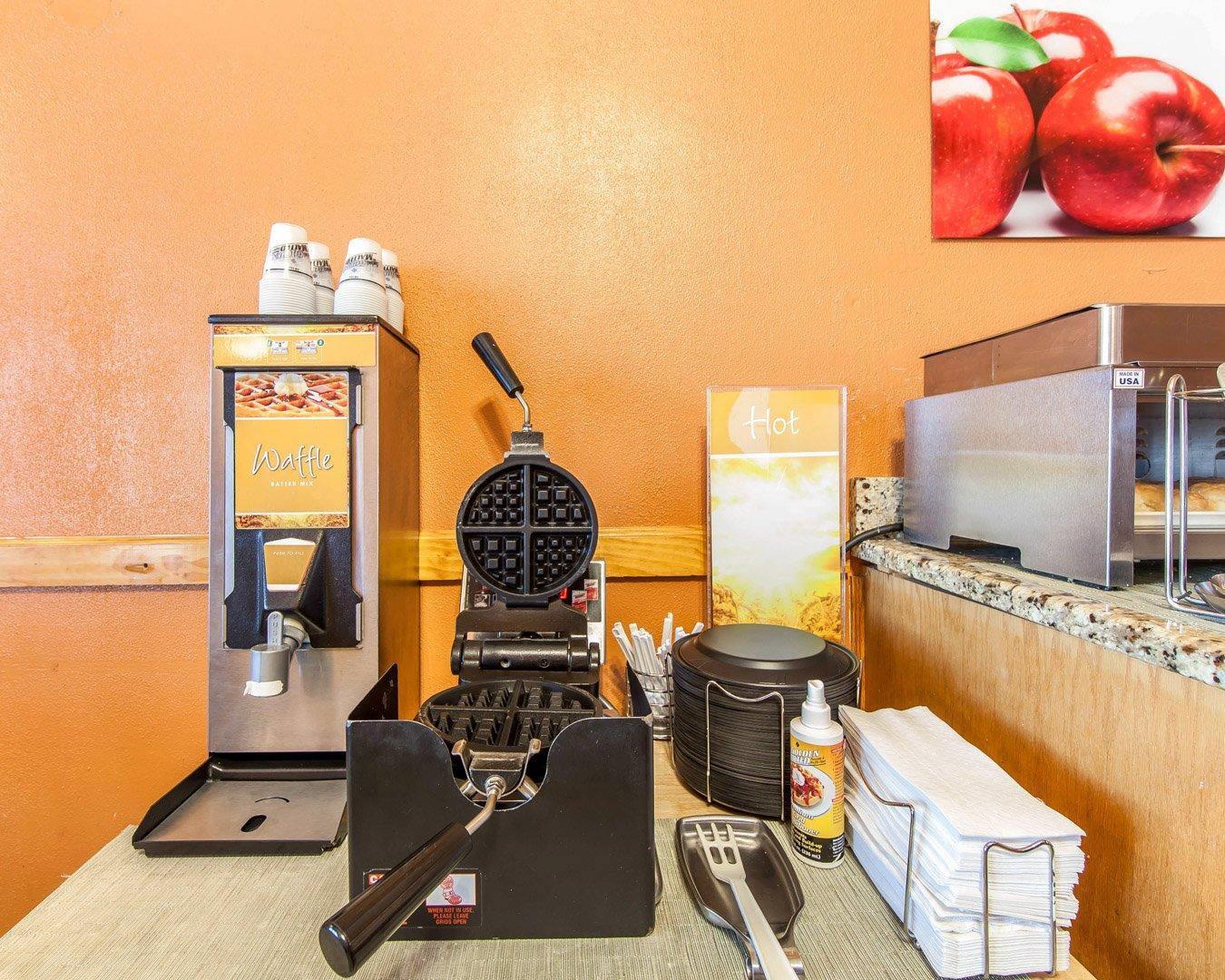 Free breakfast with waffles | Quality Inn Maysville