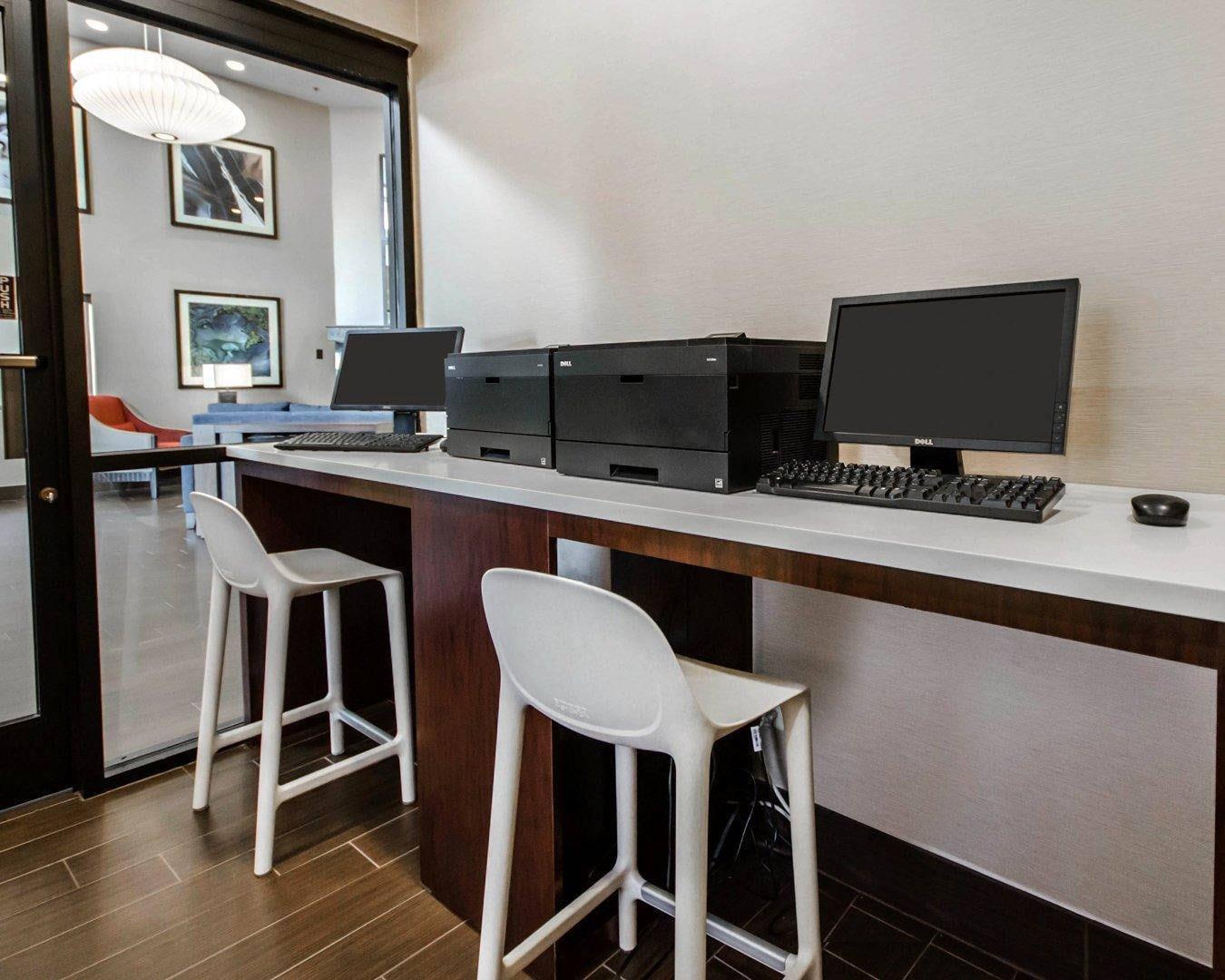 Business center with high-speed Internet access