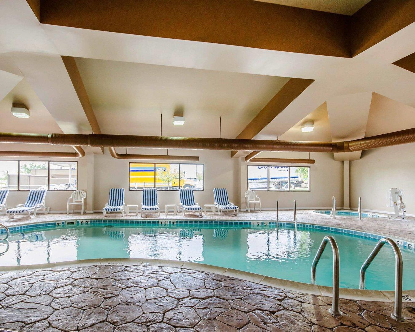 Pool lounge area