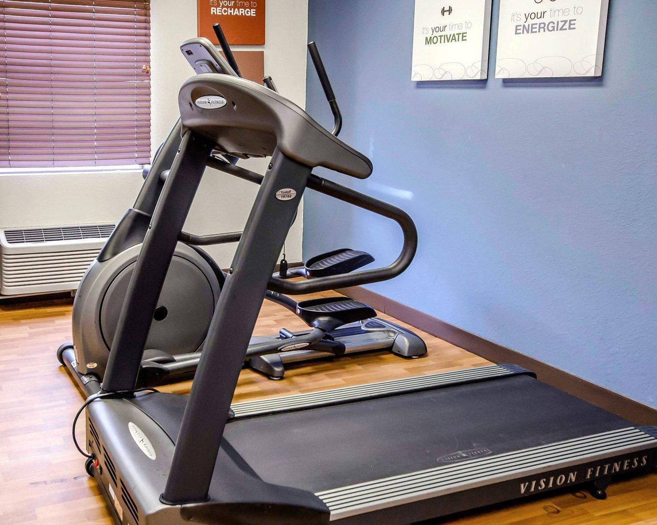 Fitness center with cardio equipment