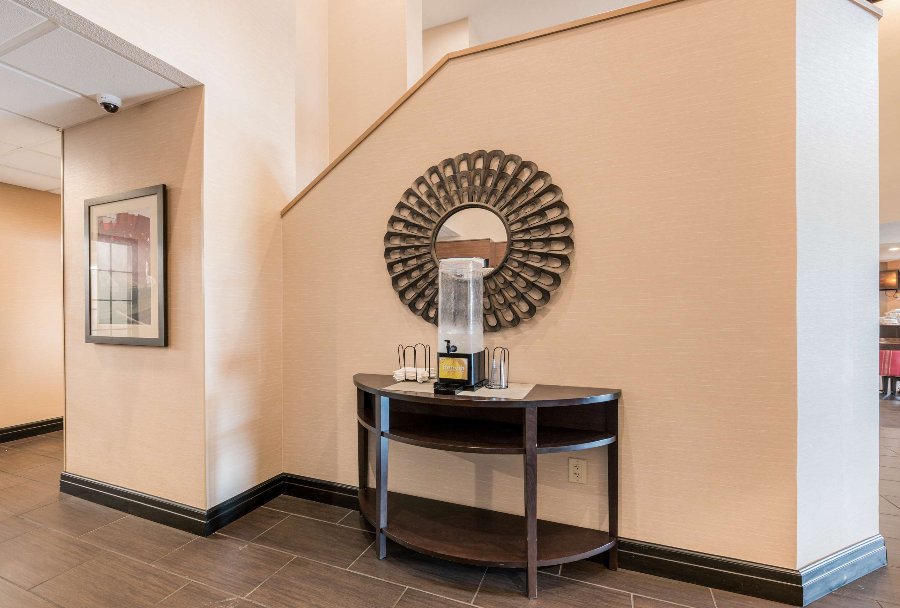 Refreshment stand in lobby
