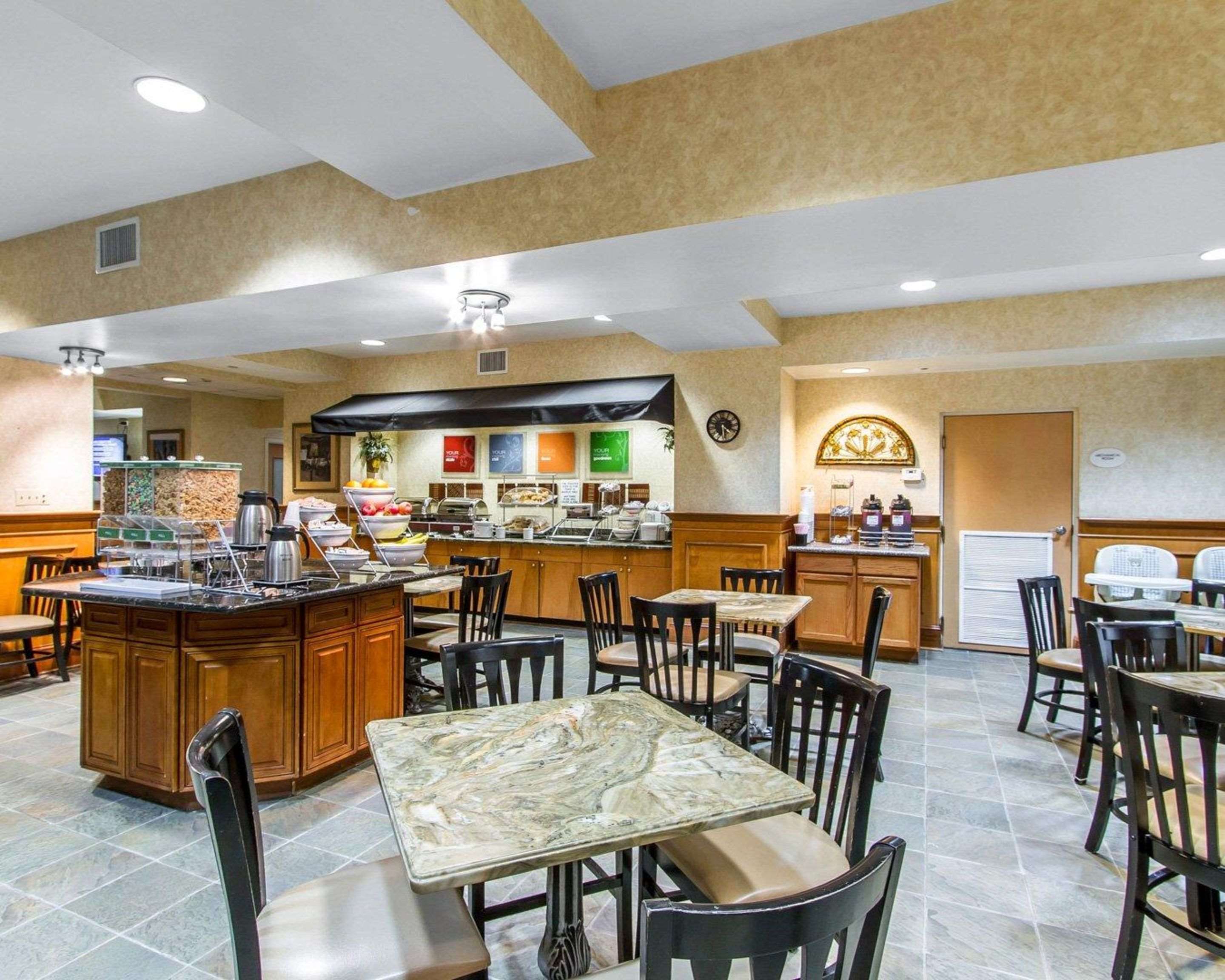 Enjoy breakfast in this seating area